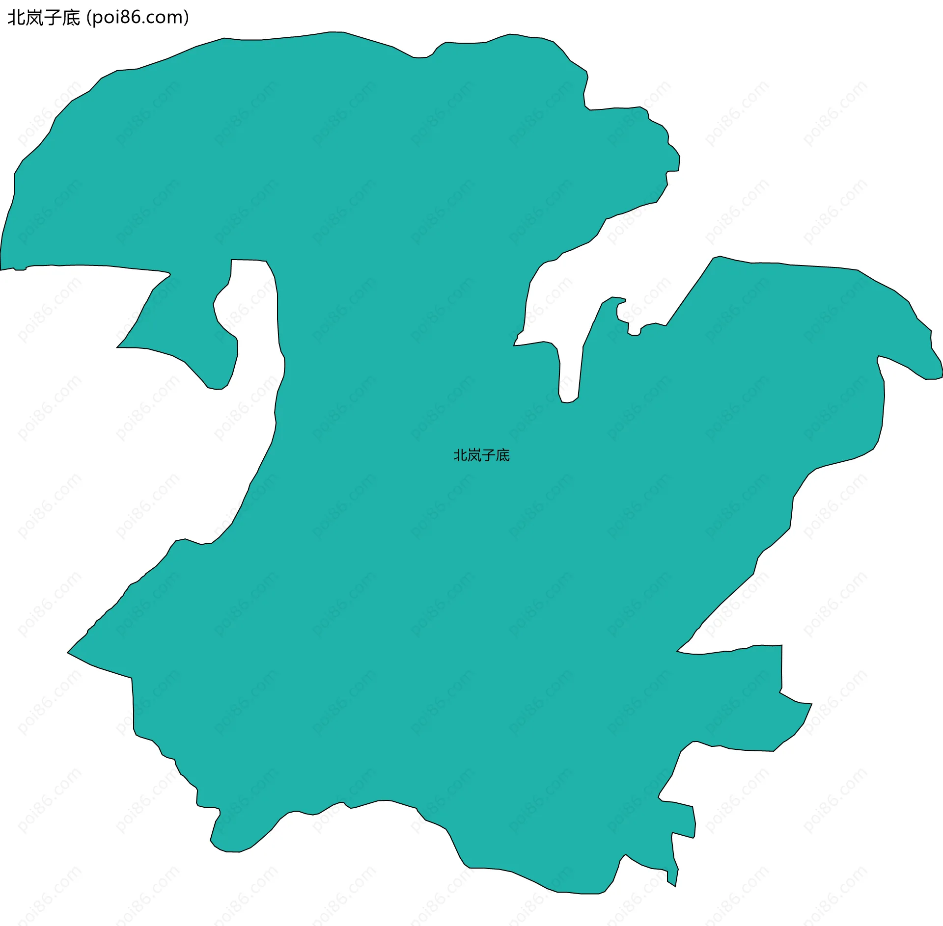 北岚子底边界地图