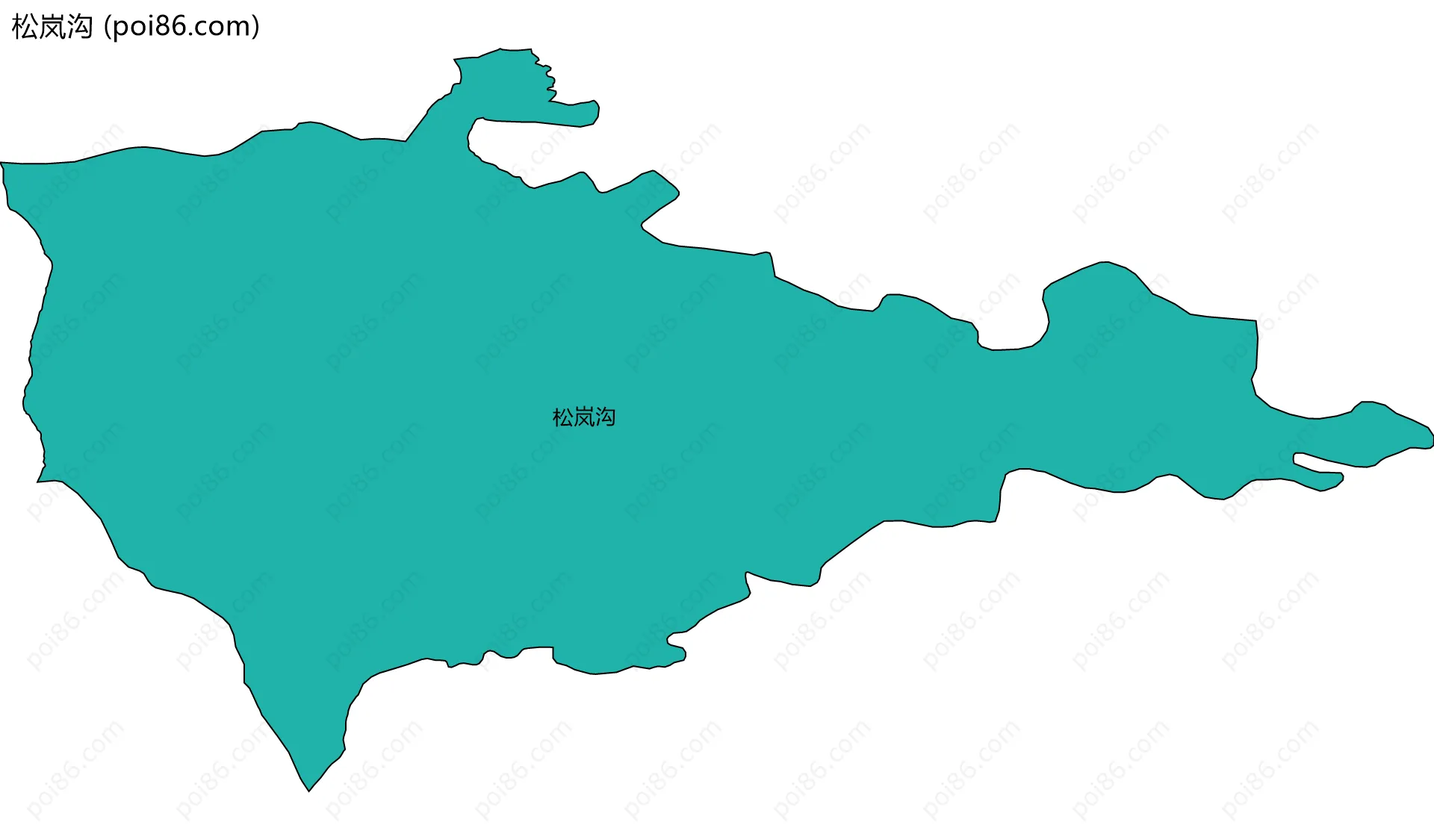 松岚沟边界地图