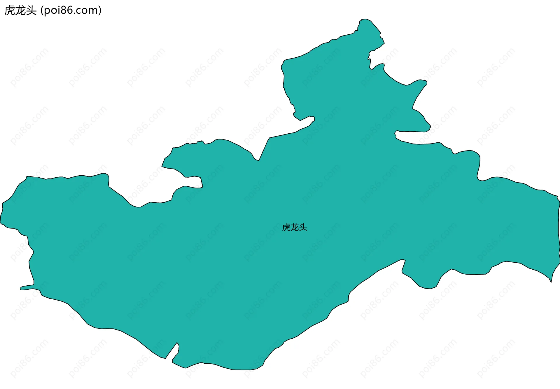 虎龙头边界地图