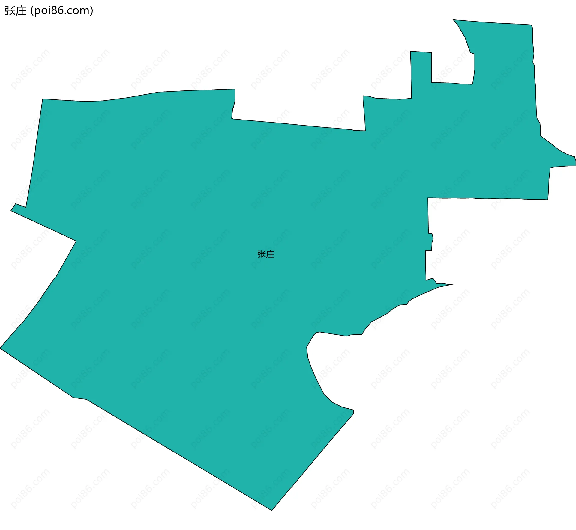 张庄边界地图