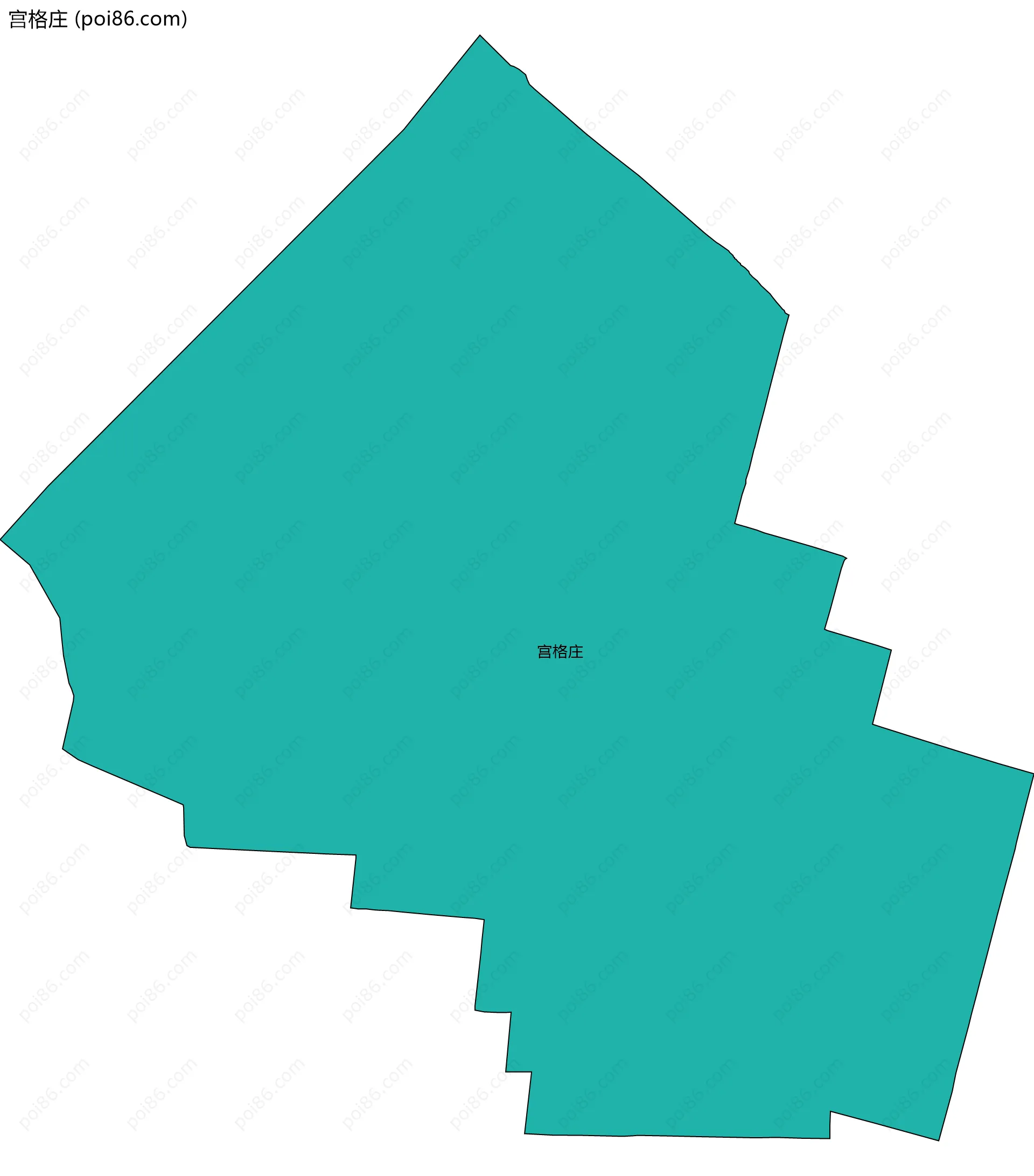 宫格庄边界地图