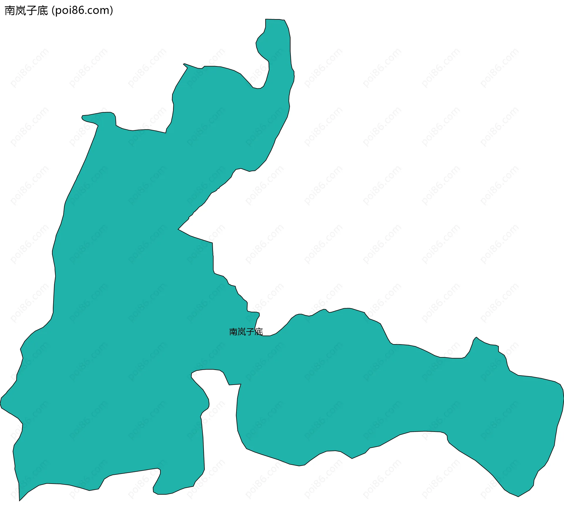 南岚子底边界地图