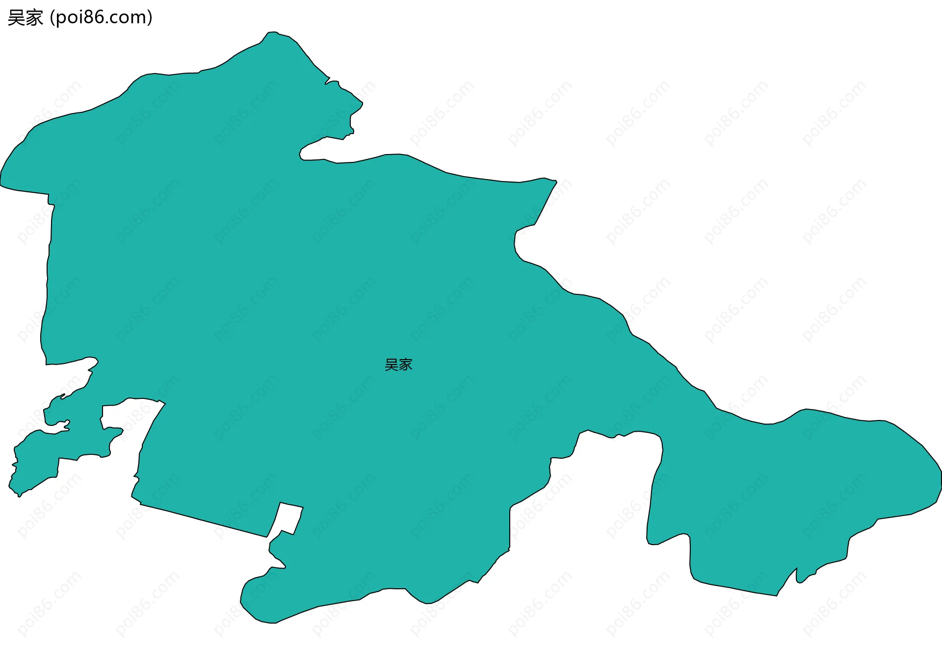 吴家边界地图