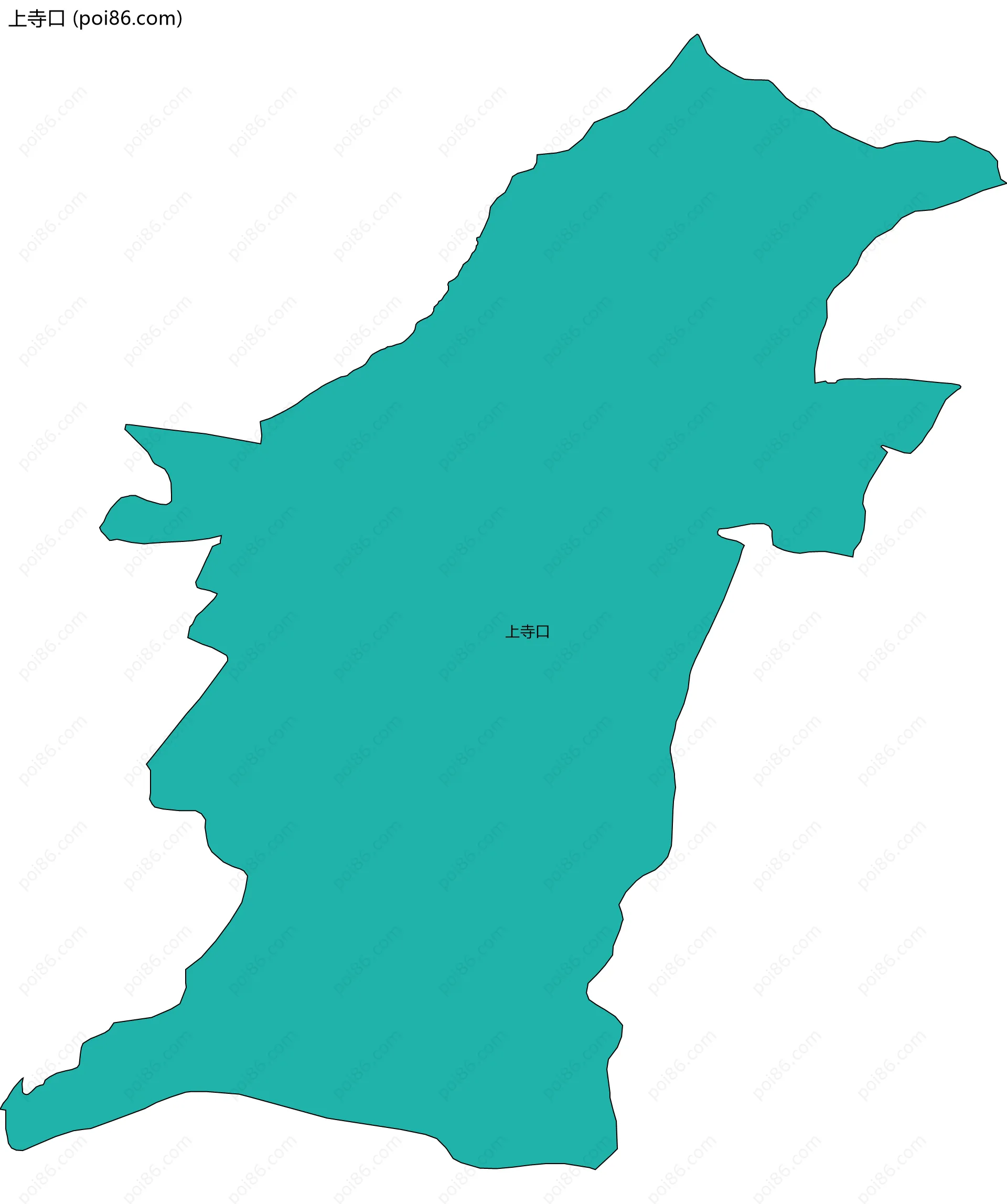 上寺口边界地图
