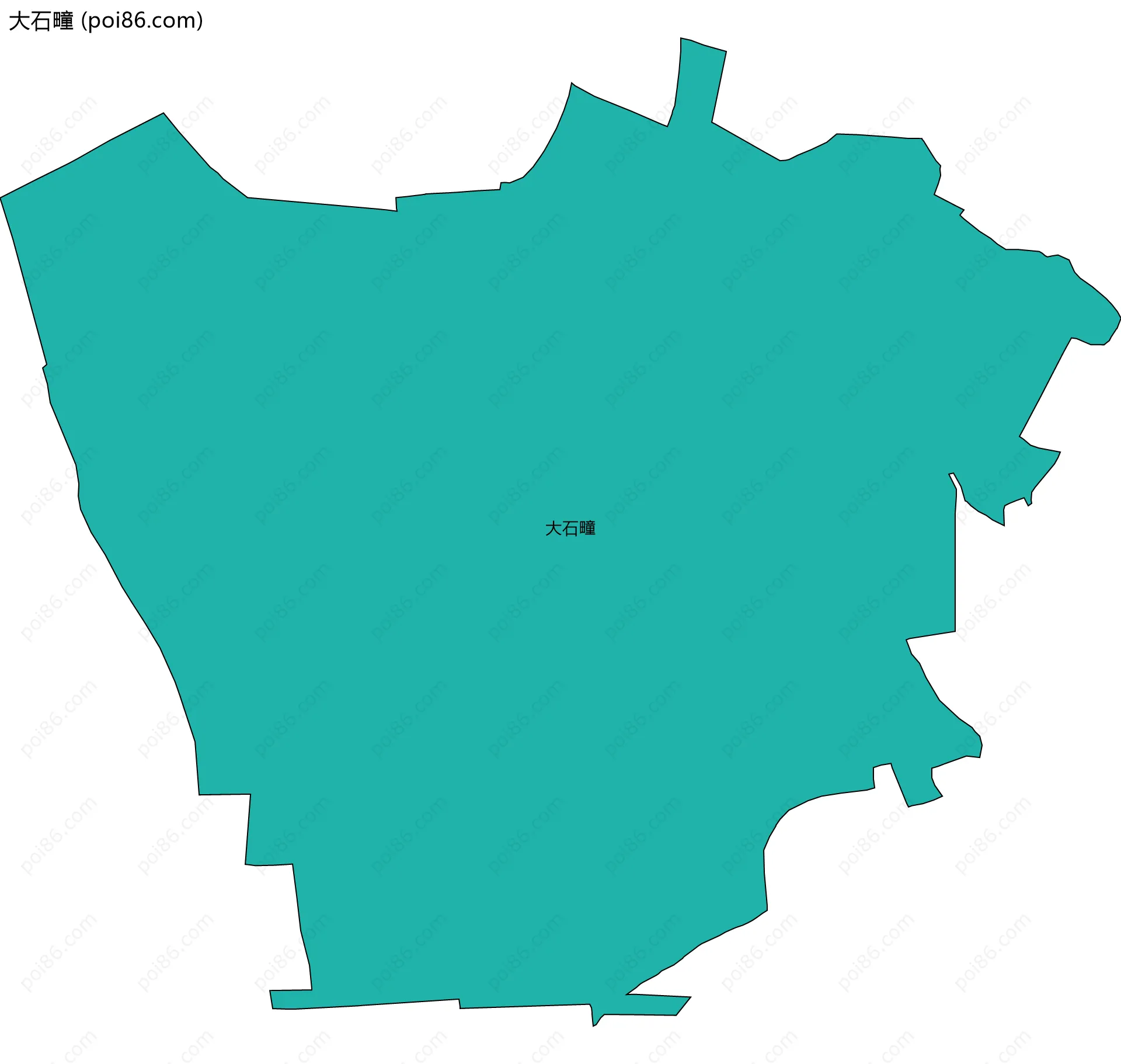 大石疃边界地图
