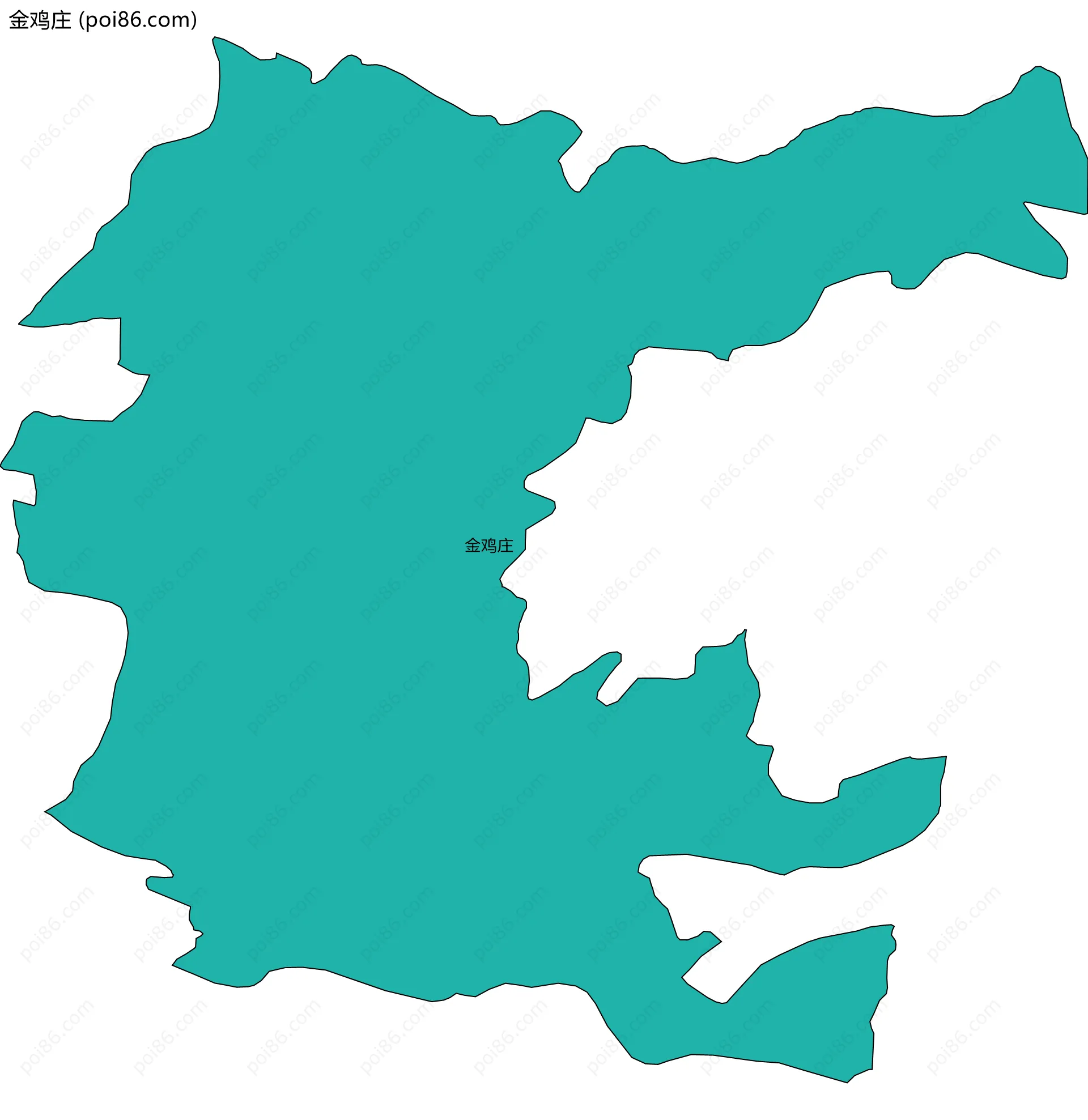 金鸡庄边界地图