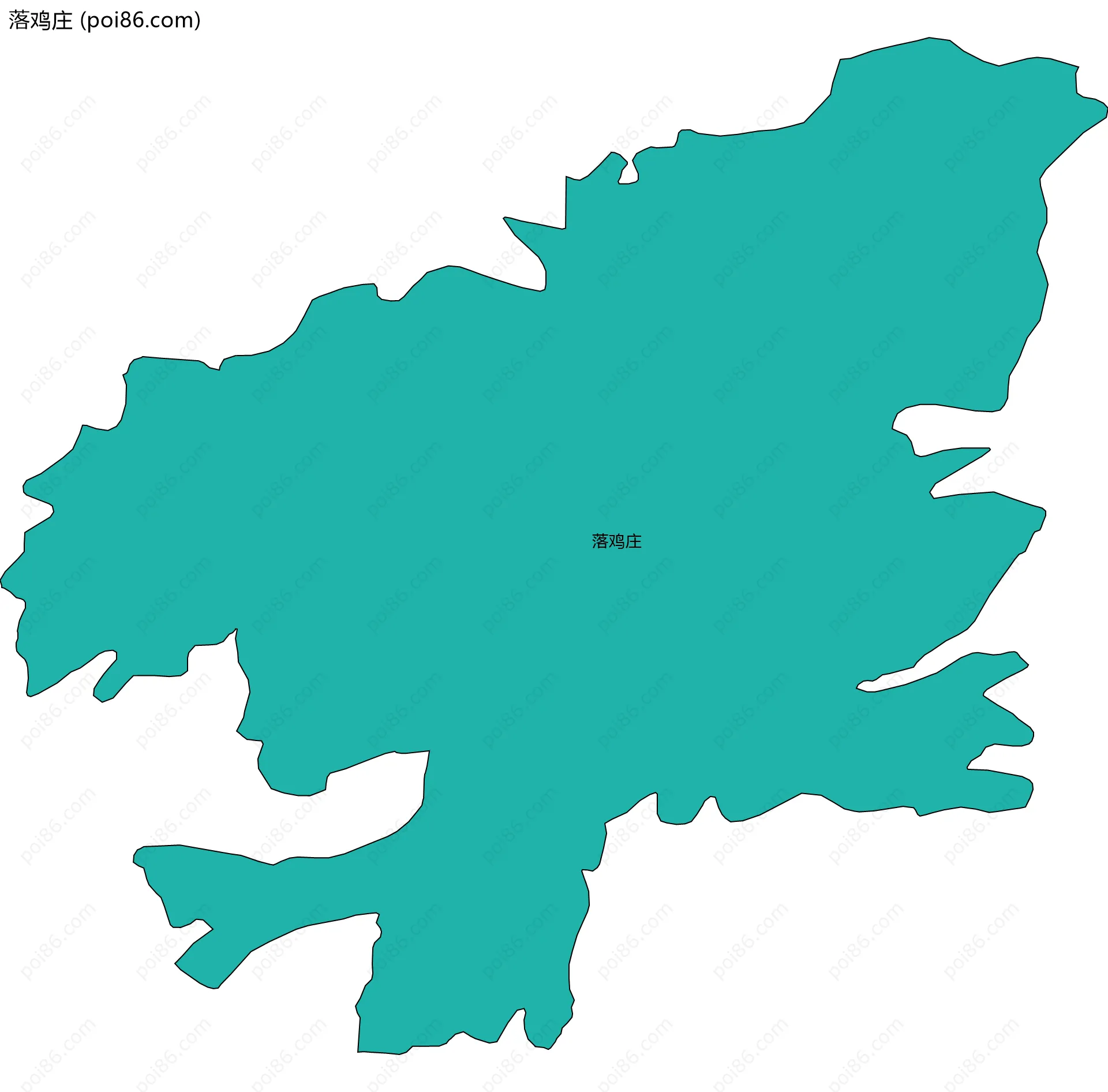 落鸡庄边界地图