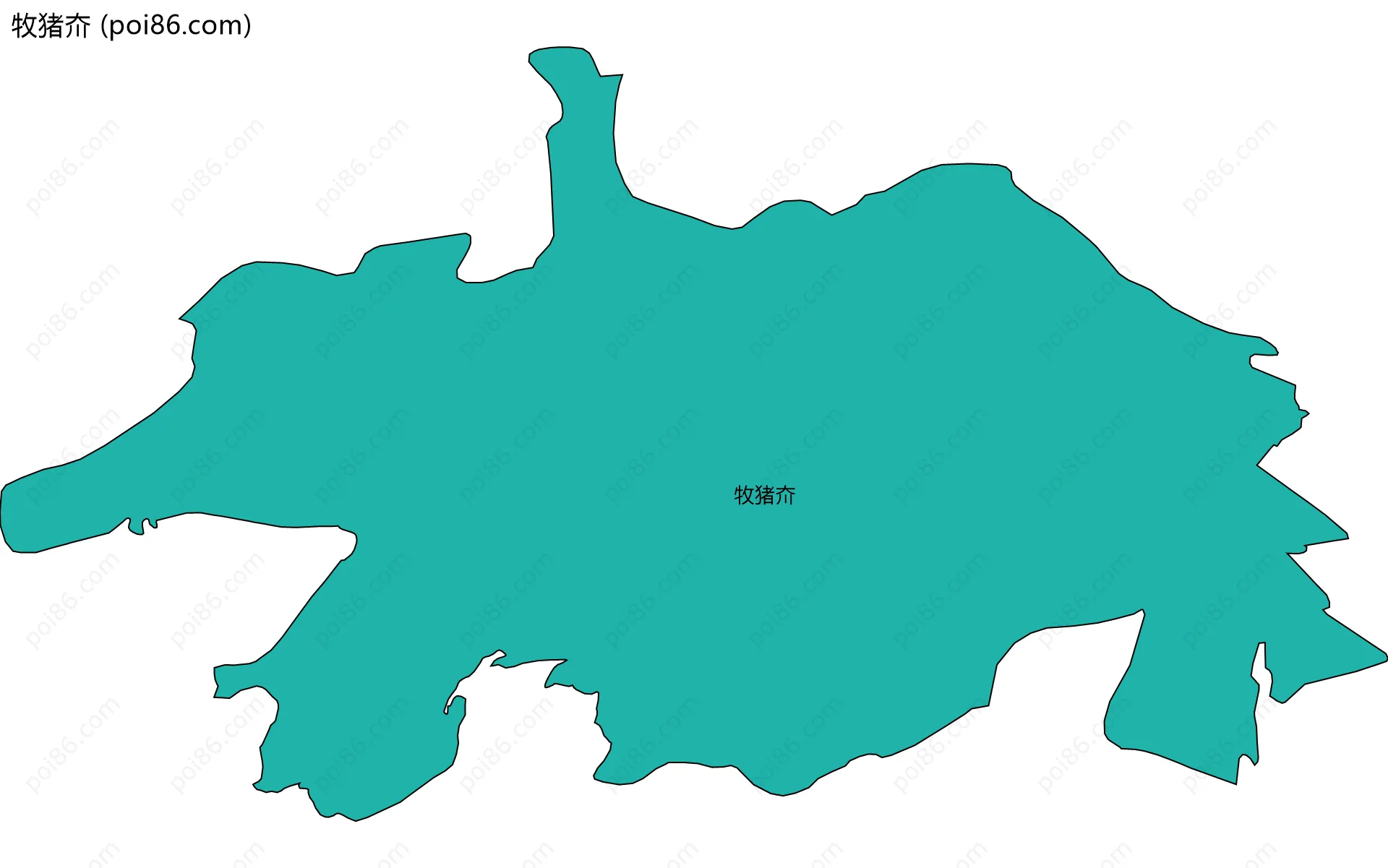 牧猪夼边界地图