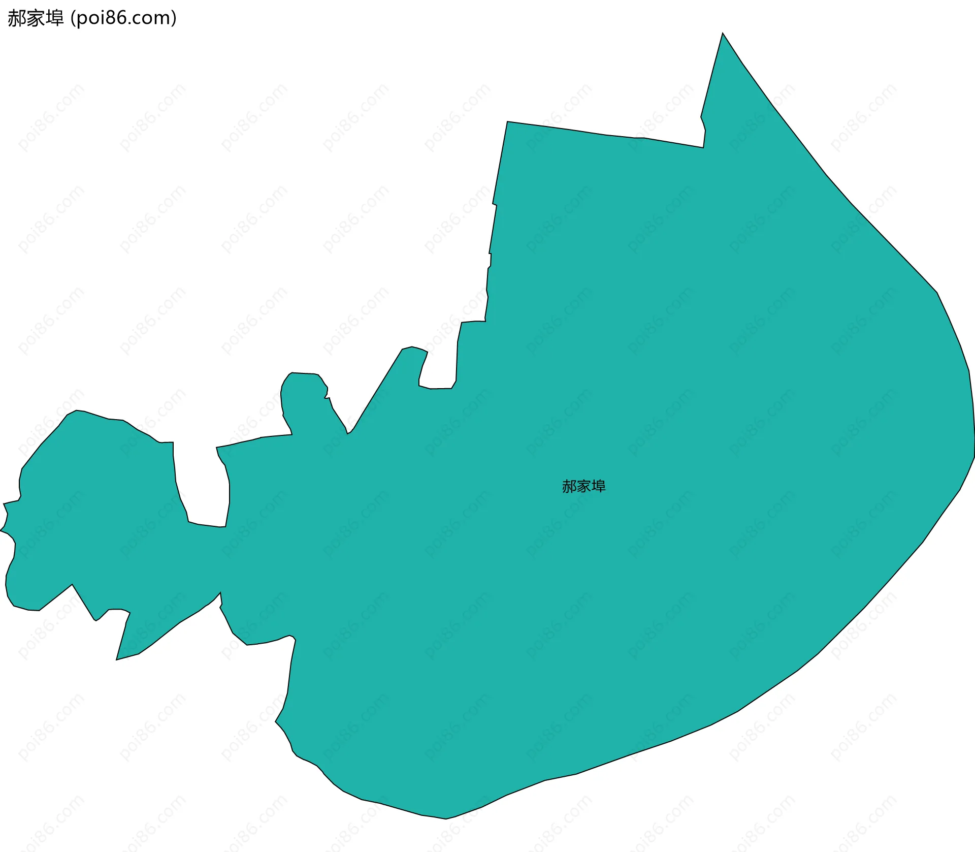 郝家埠边界地图