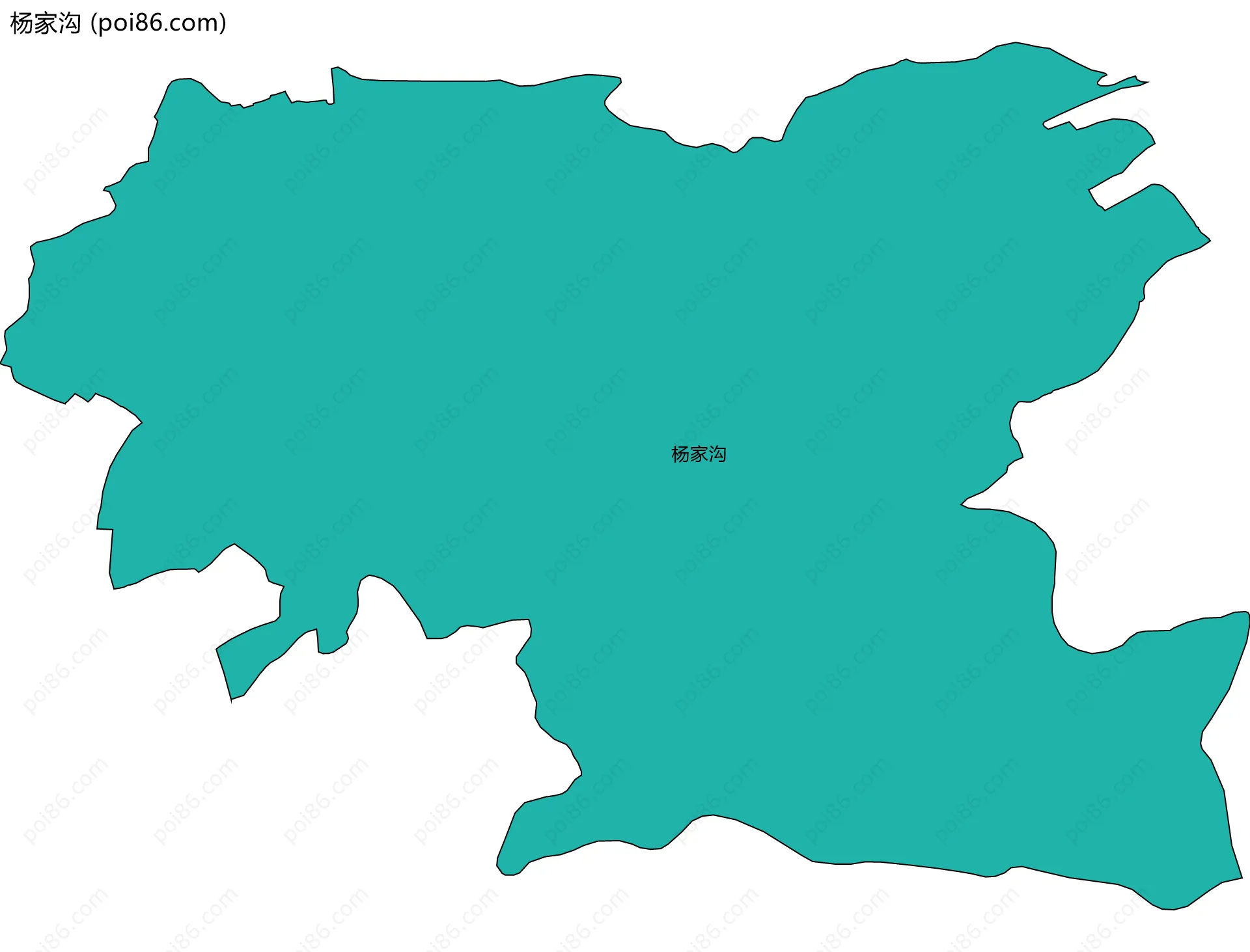 杨家沟边界地图