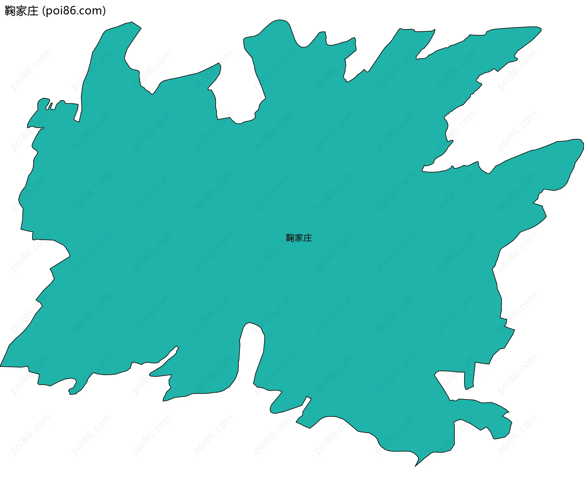 鞠家庄边界地图