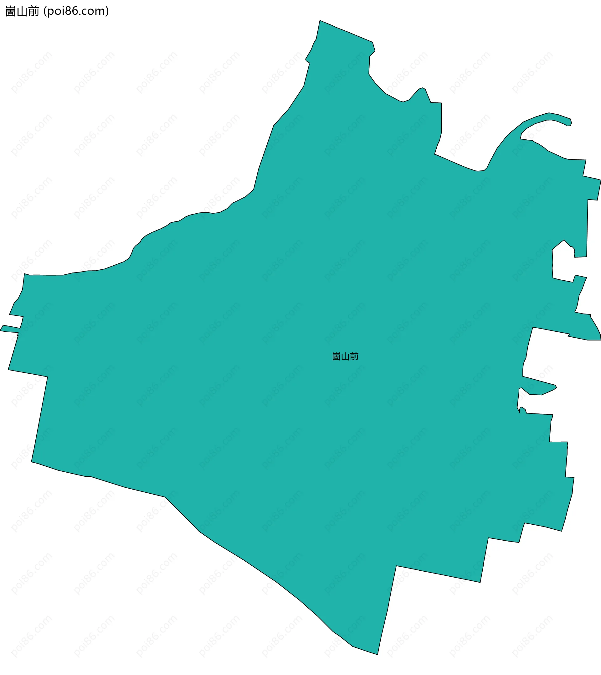 崮山前边界地图