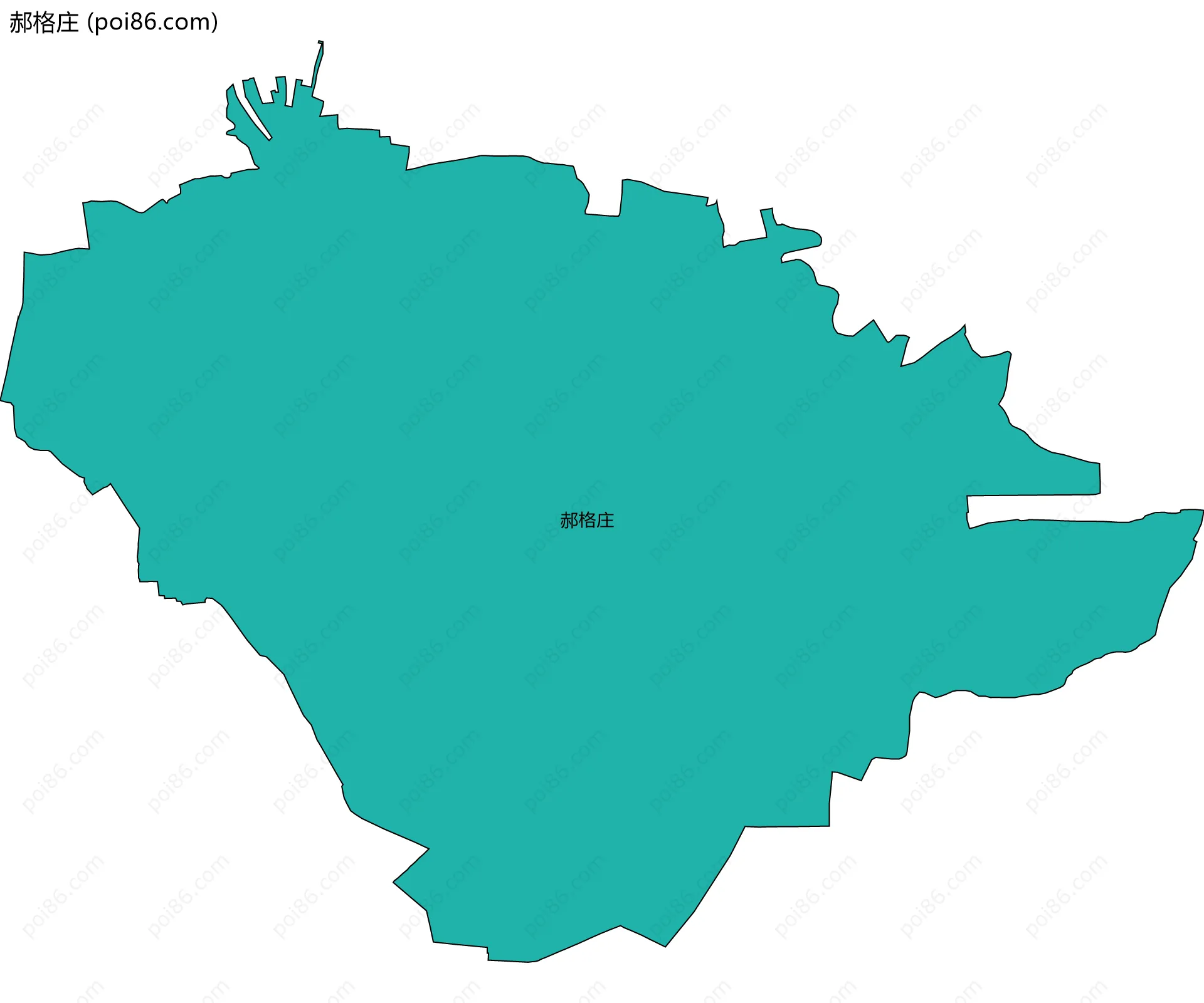 郝格庄边界地图
