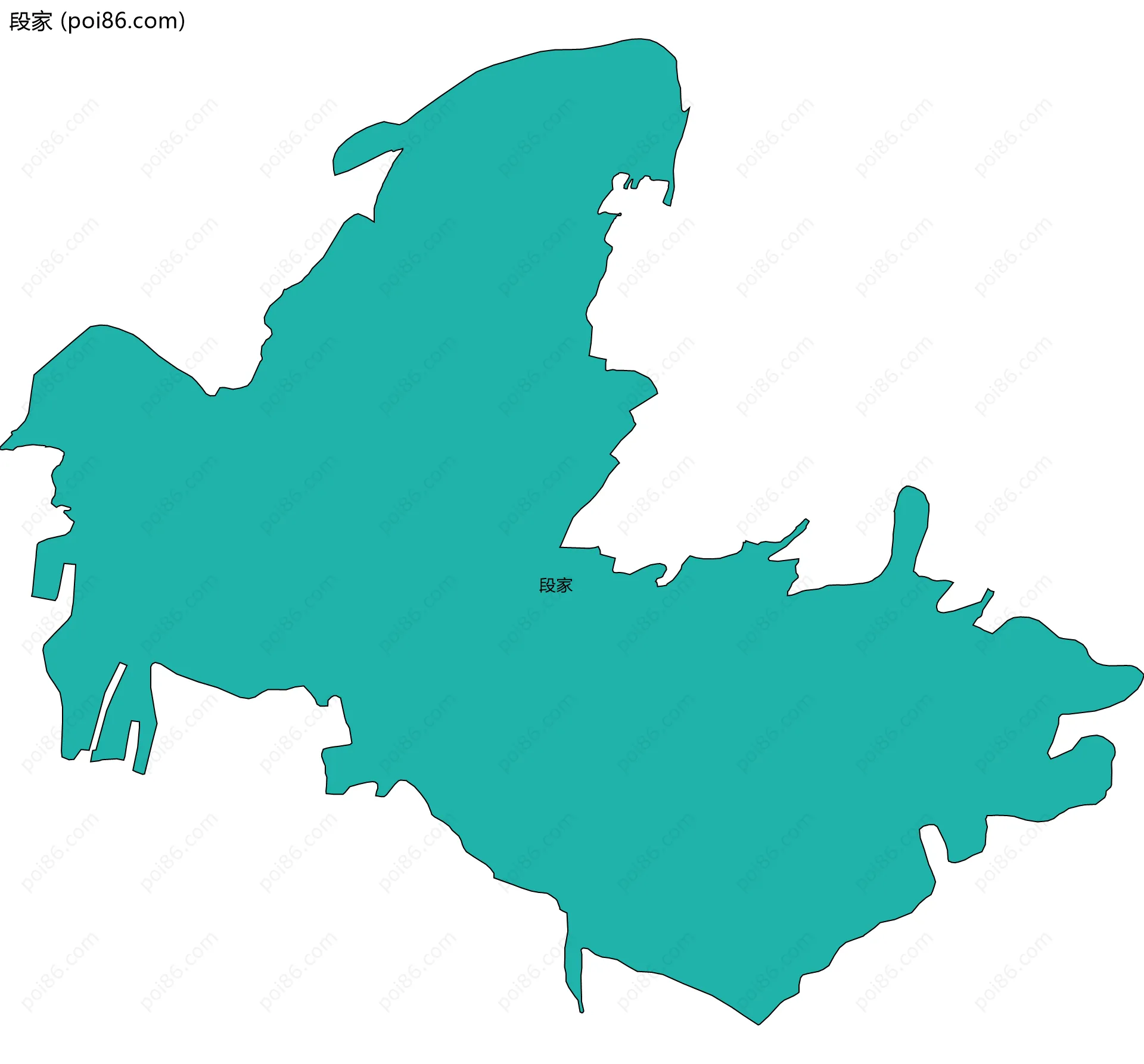 段家边界地图