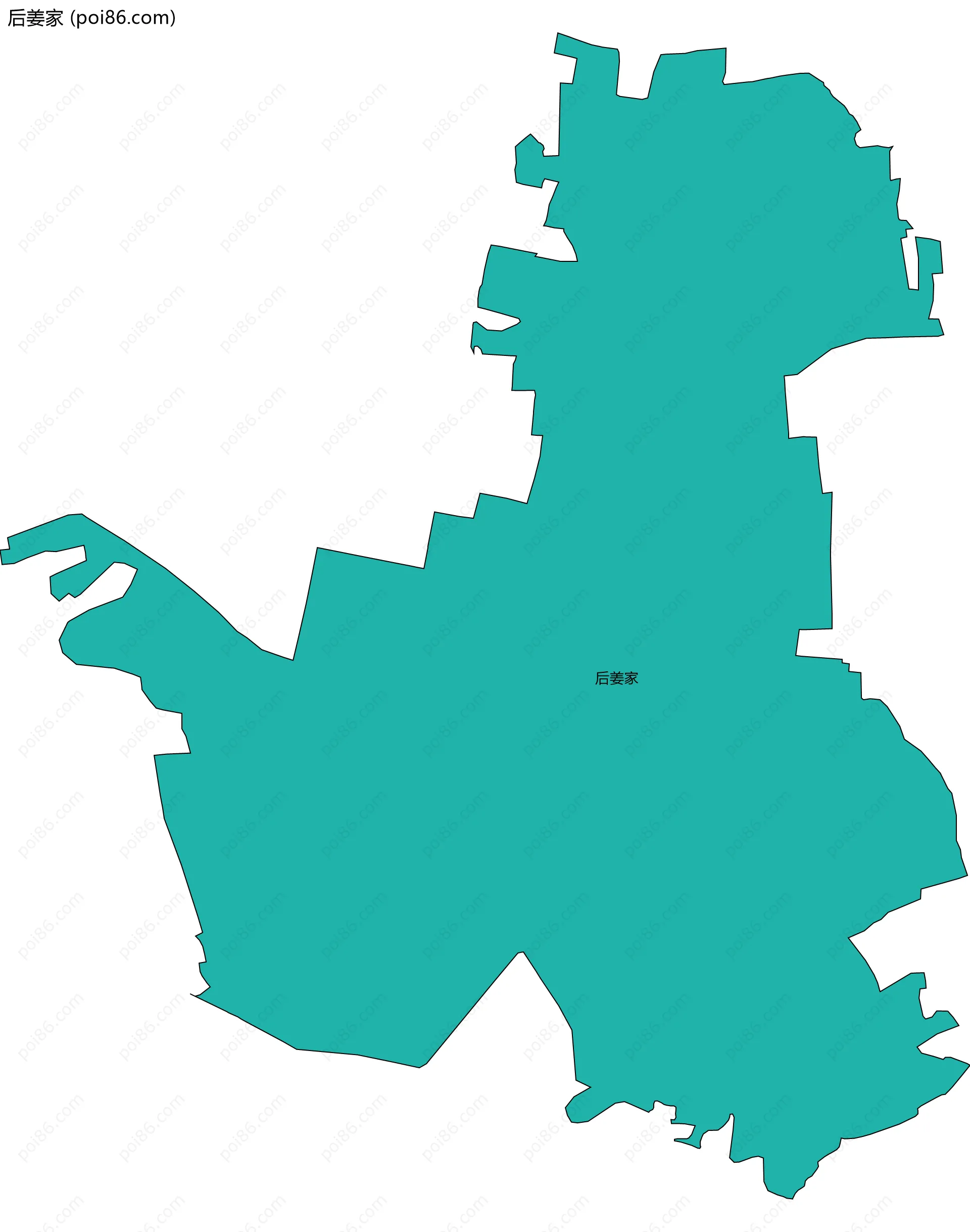 后姜家边界地图