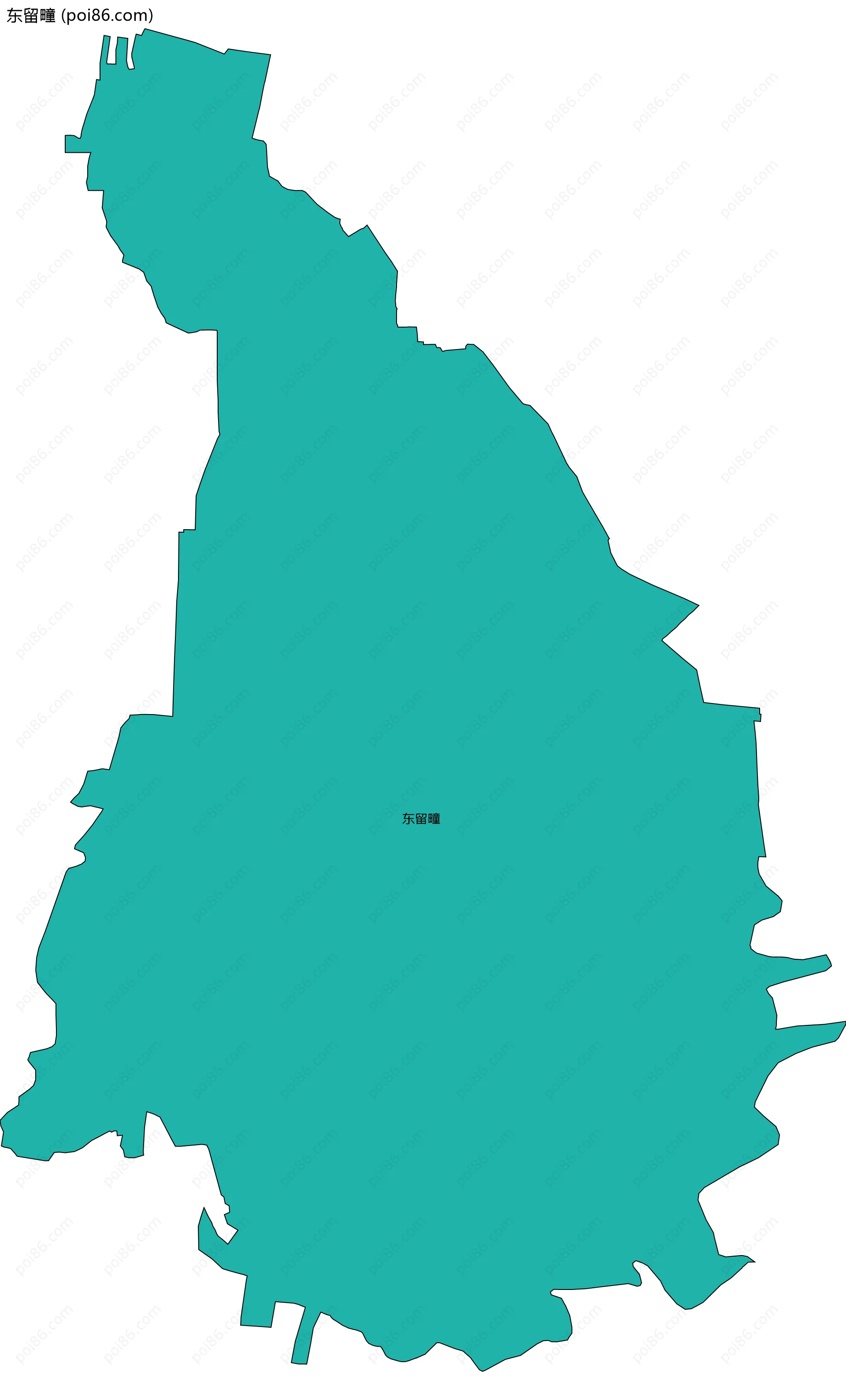 东留疃边界地图