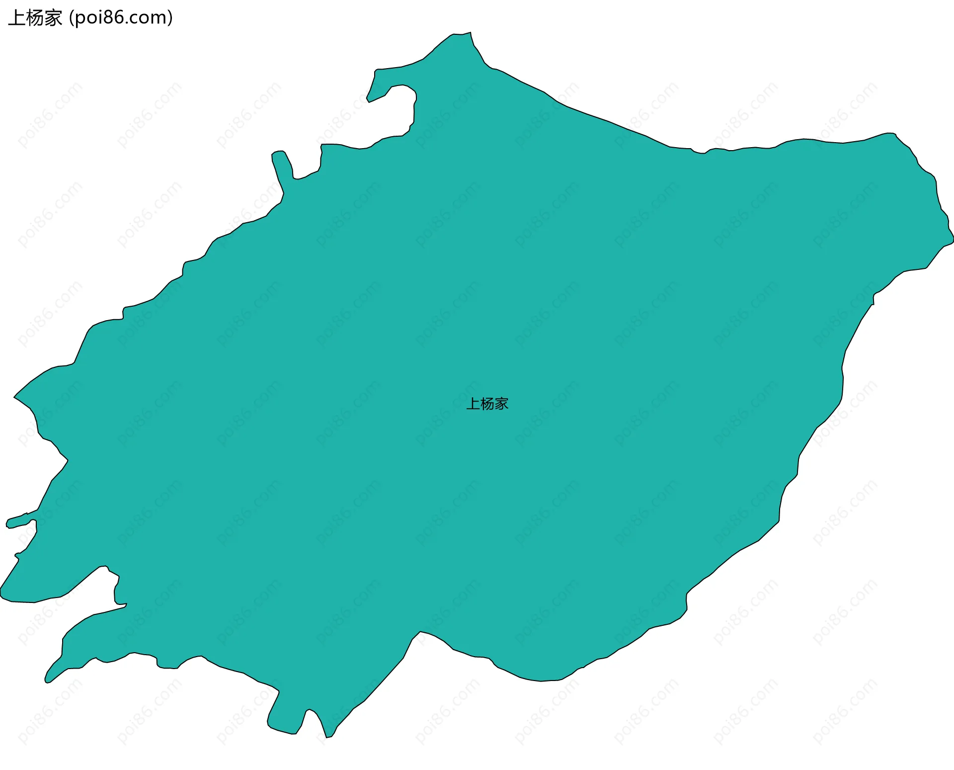 上杨家边界地图