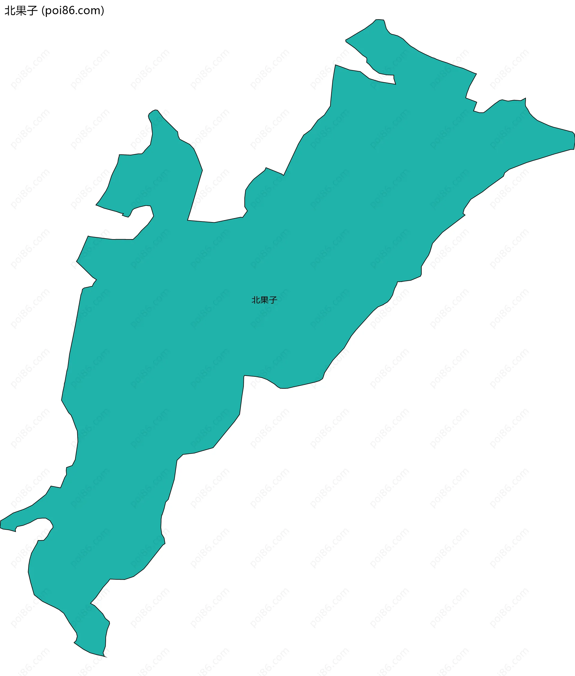 北果子边界地图