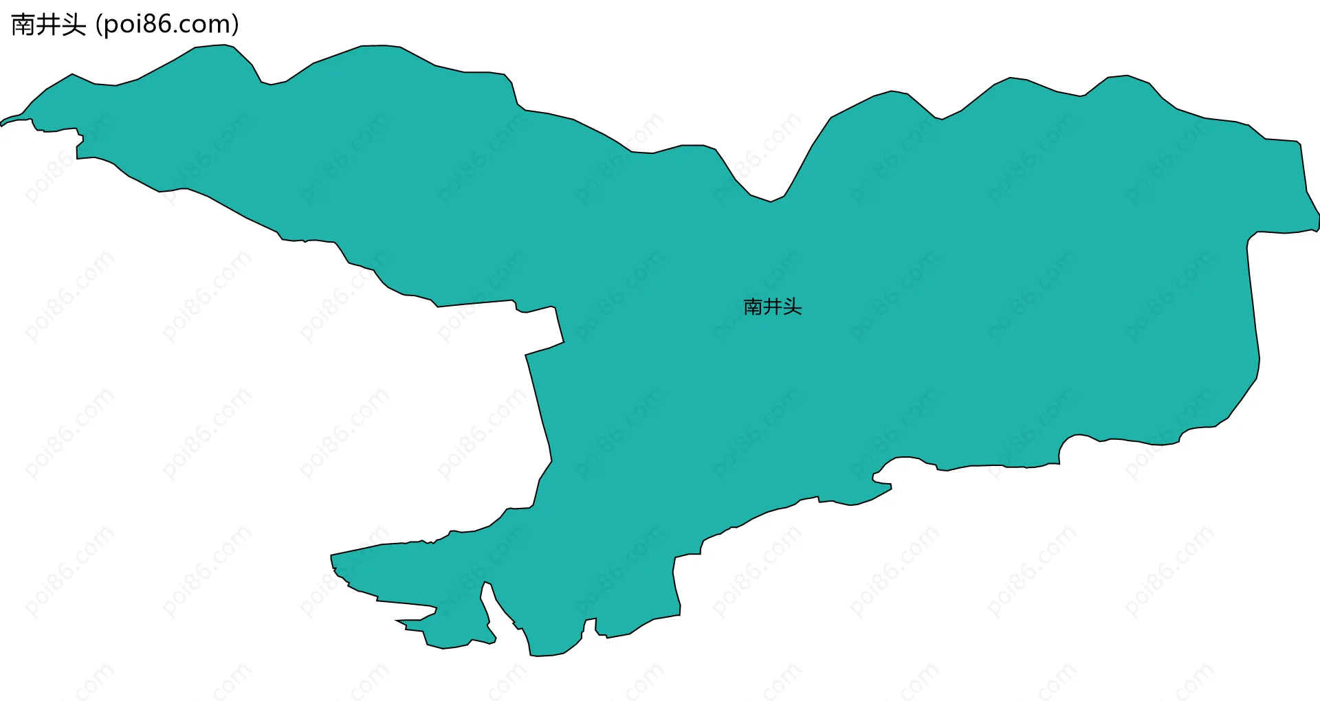 南井头边界地图
