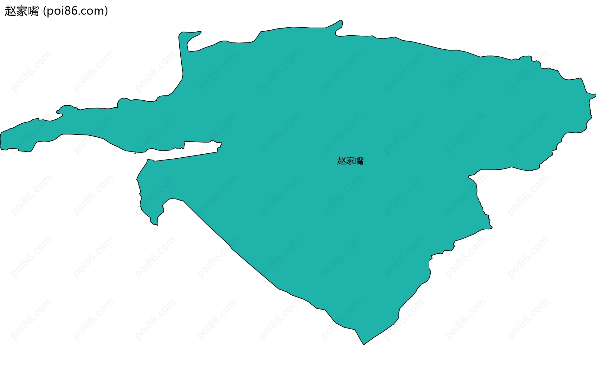 赵家嘴边界地图