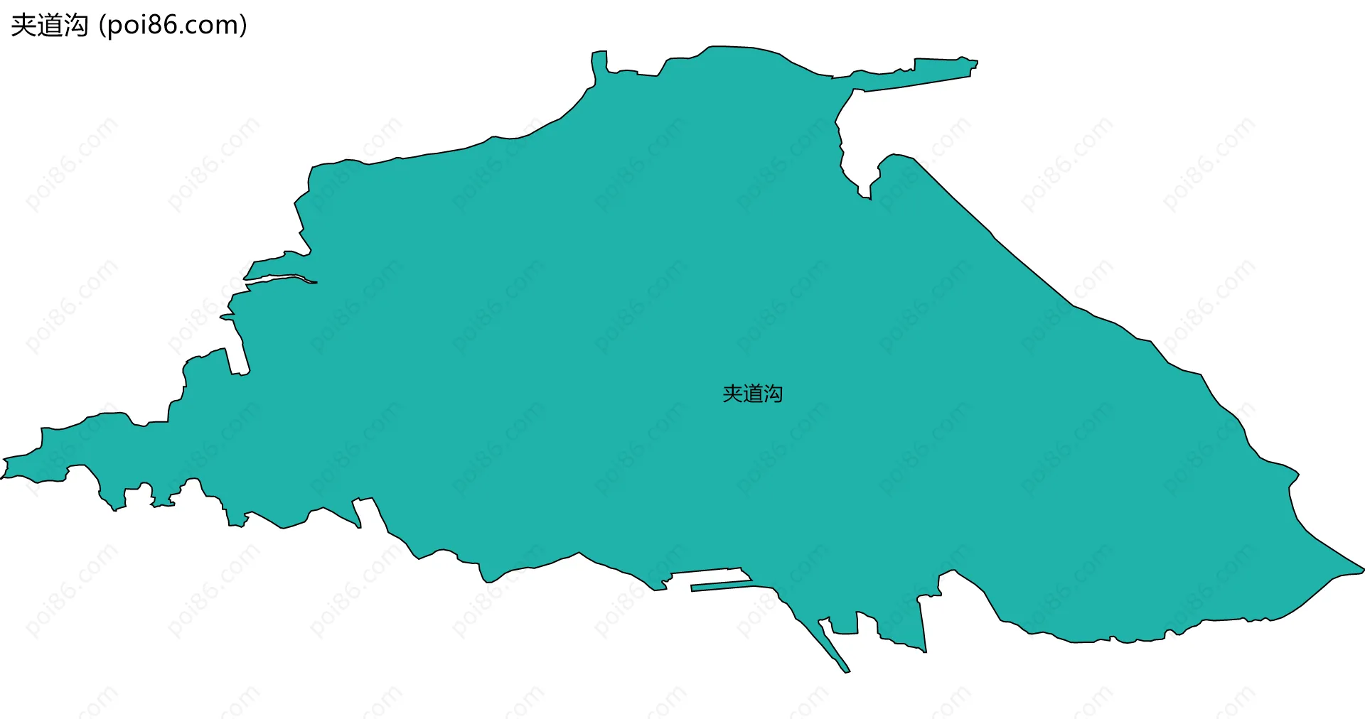 夹道沟边界地图