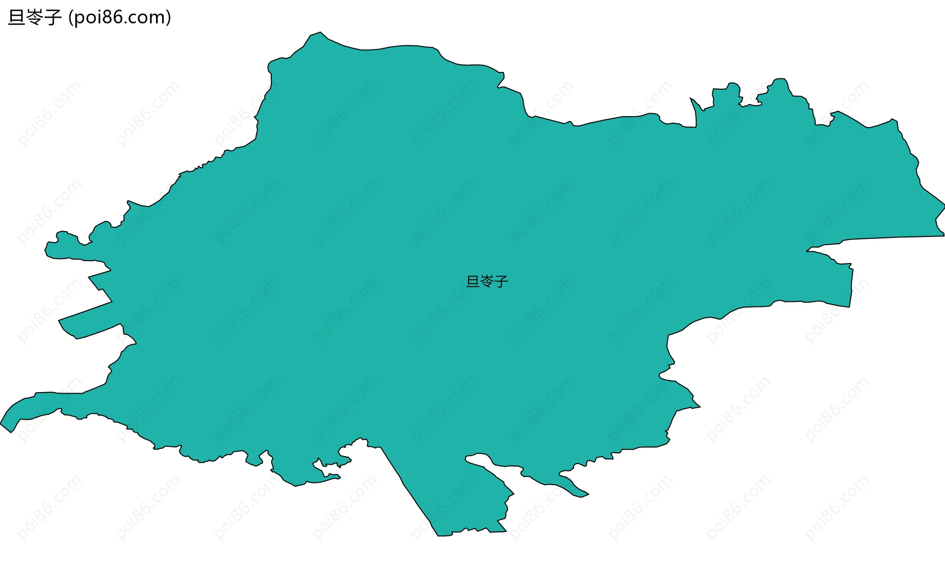 旦岺子边界地图