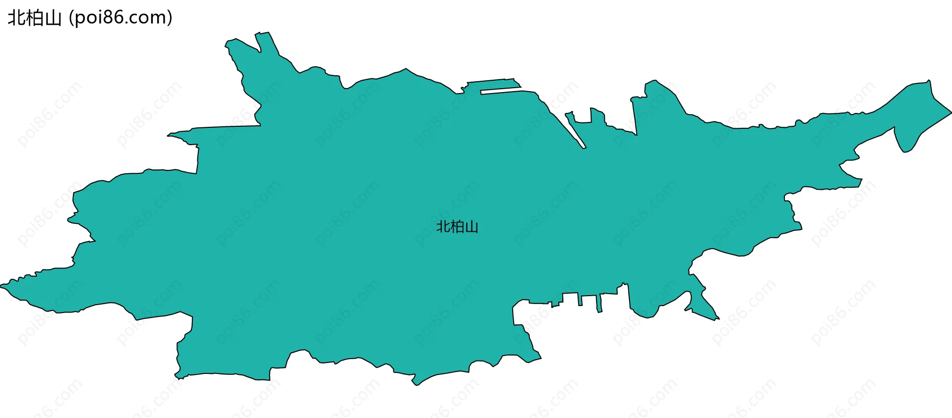 北柏山边界地图