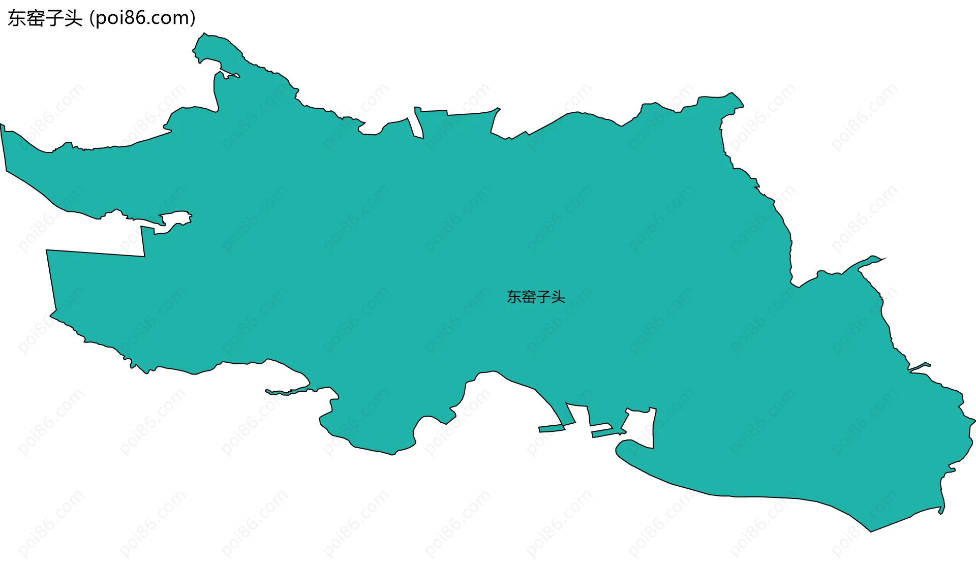 东窑子头边界地图