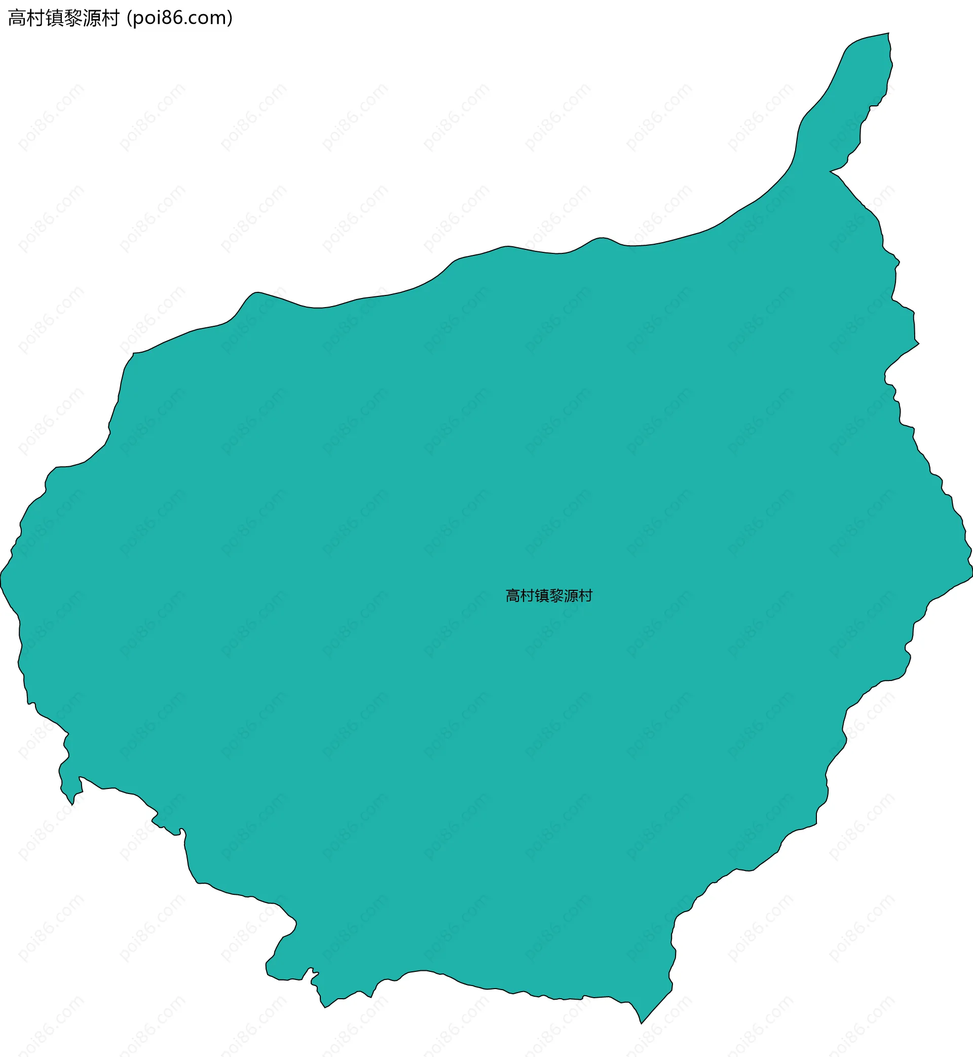 高村镇黎源村边界地图