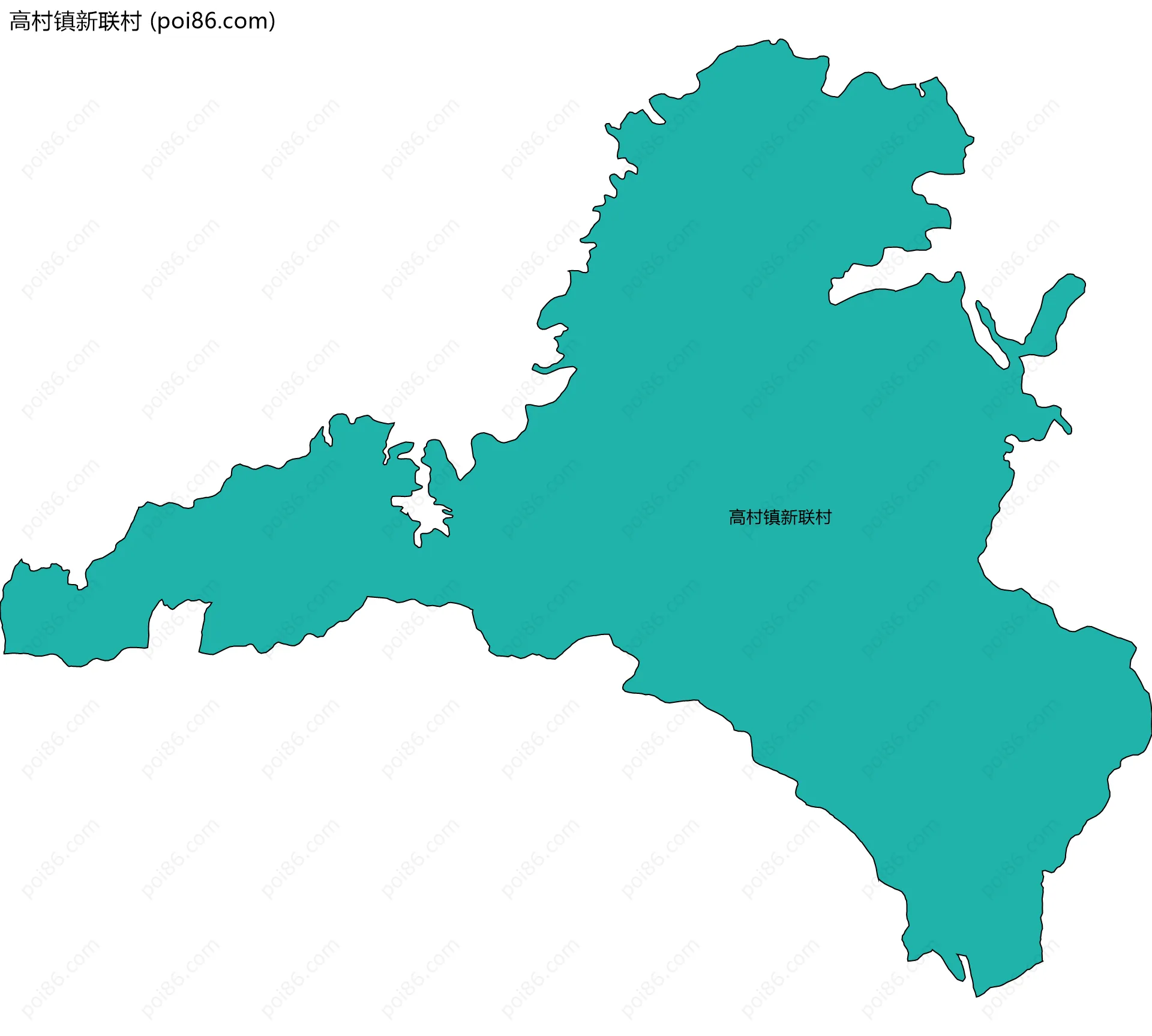 高村镇新联村边界地图