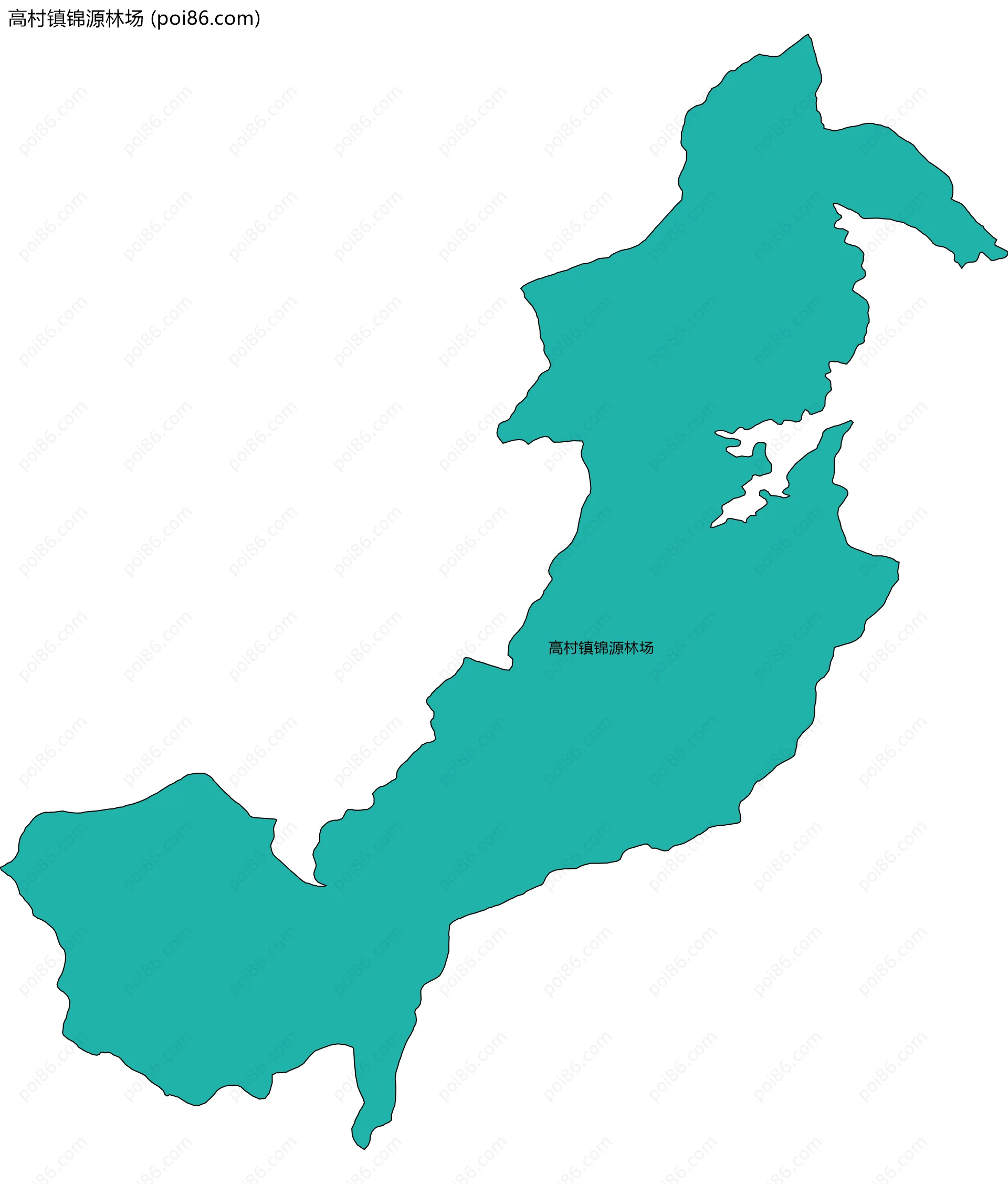高村镇锦源林场边界地图
