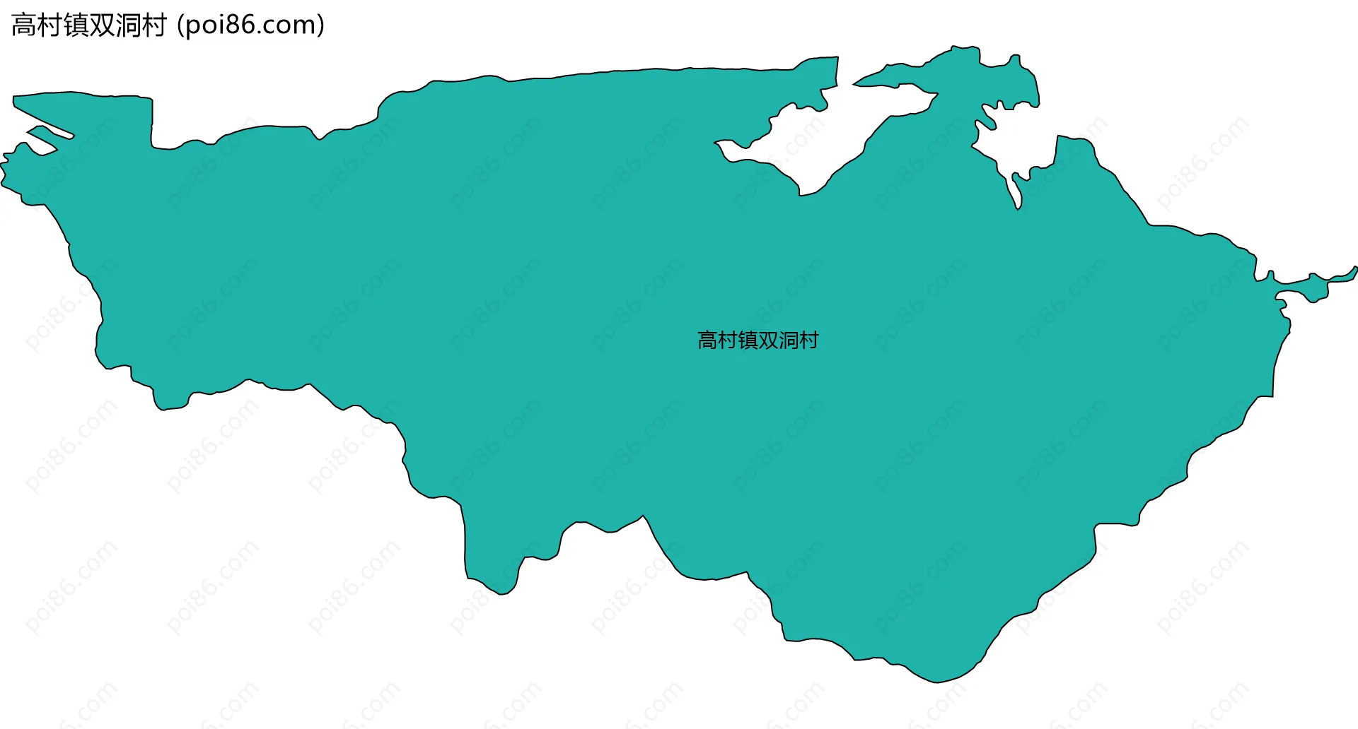 高村镇双洞村边界地图