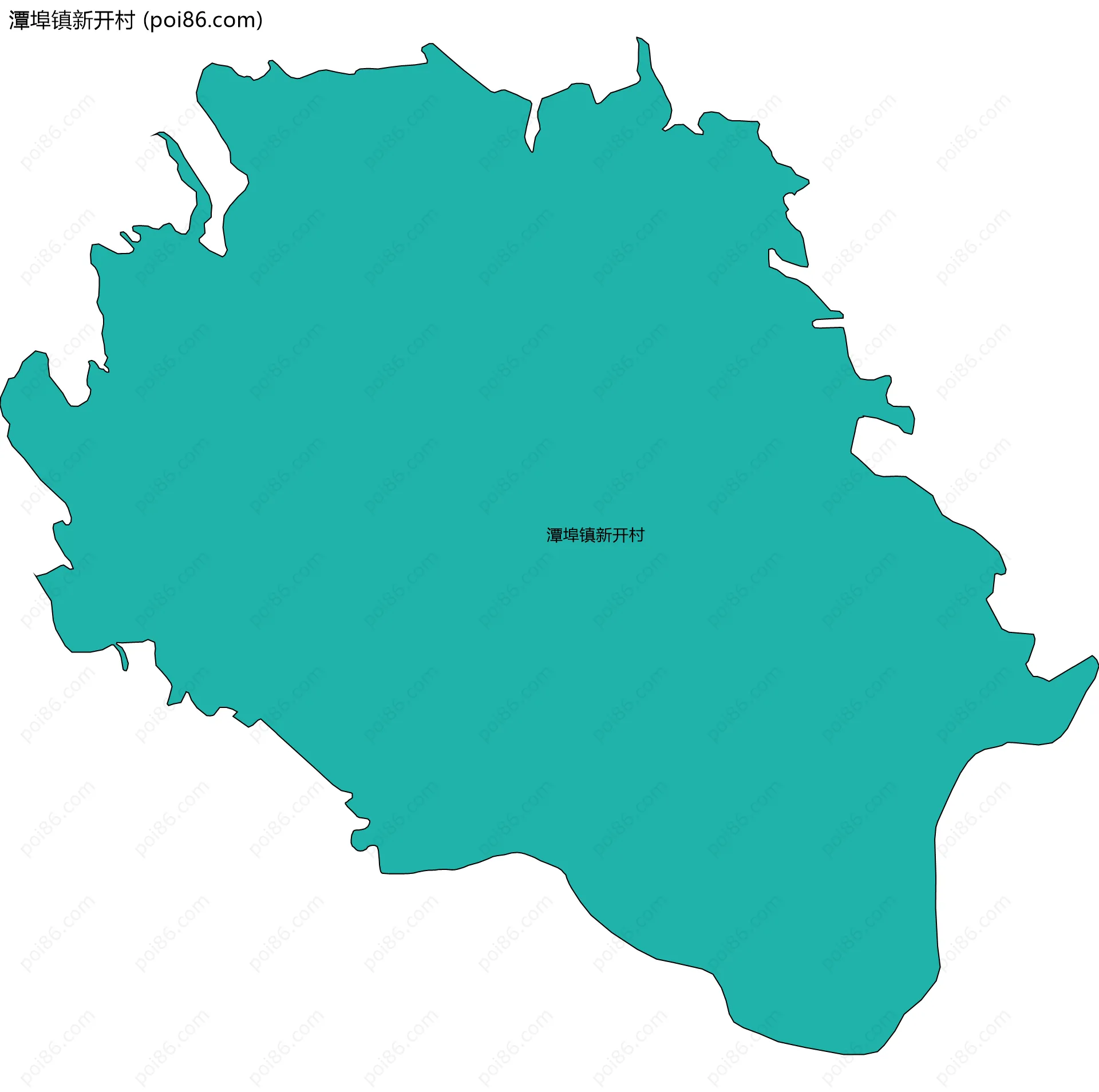 潭埠镇新开村边界地图