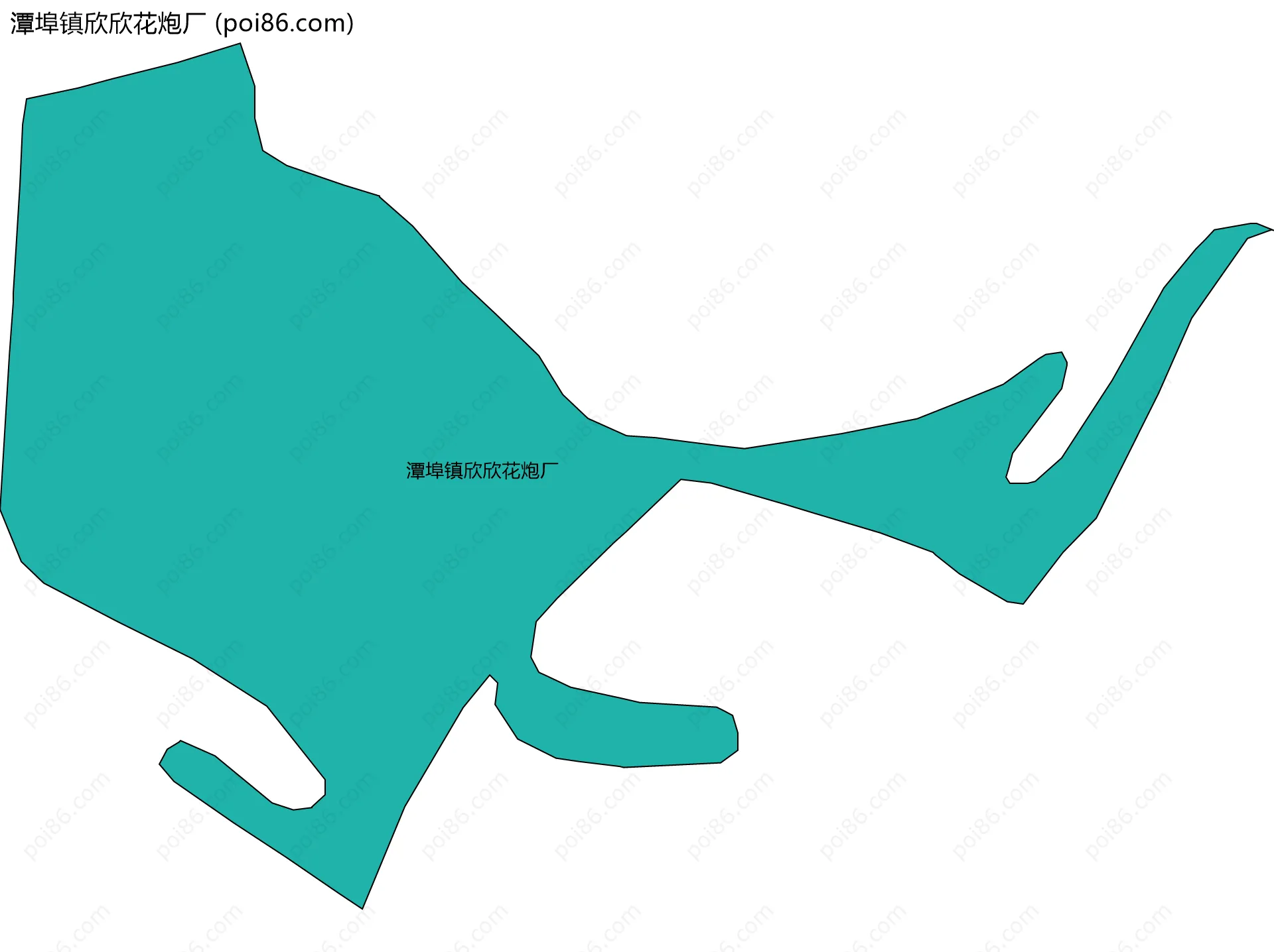潭埠镇欣欣花炮厂边界地图