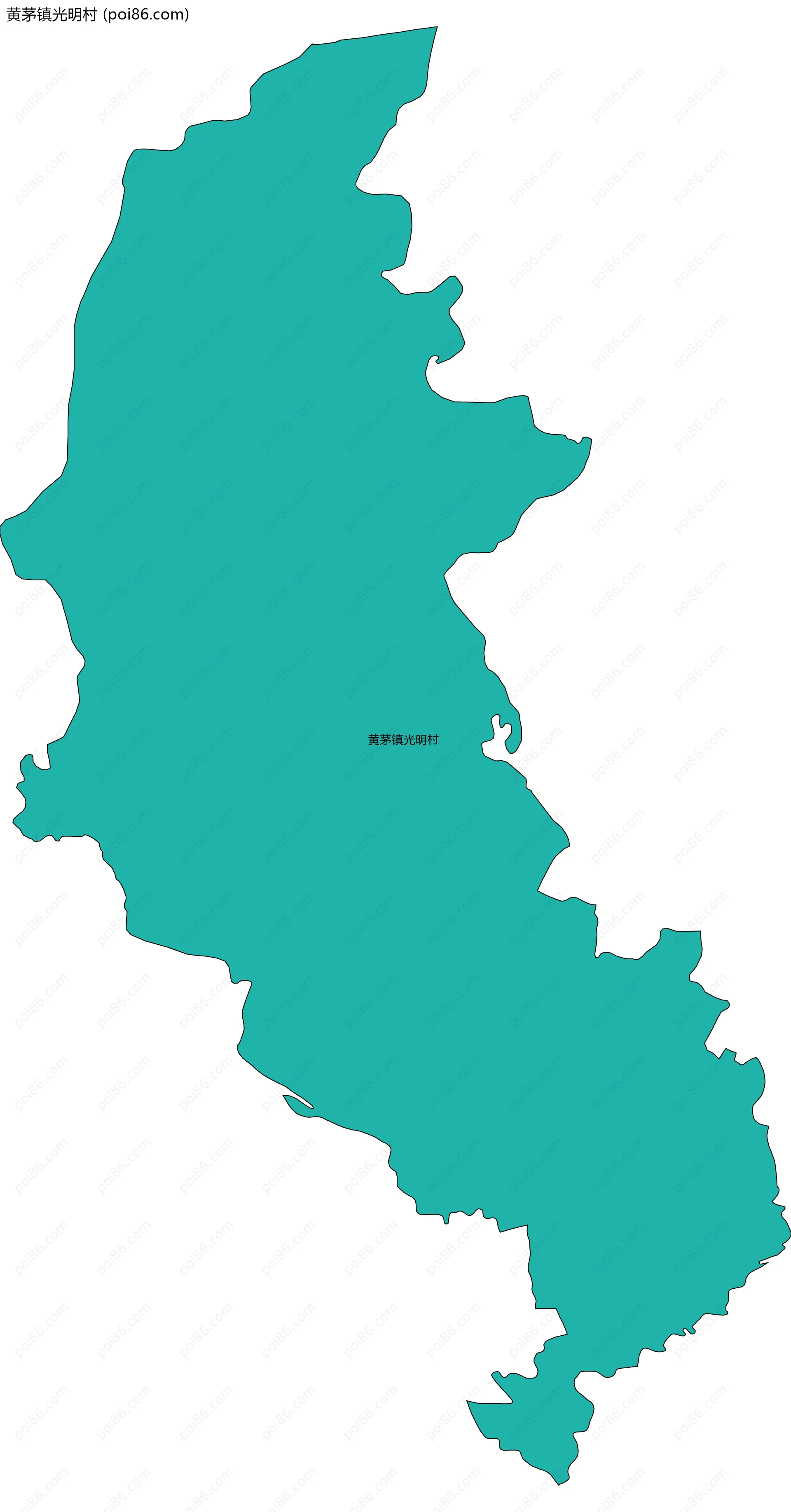 黄茅镇光明村边界地图