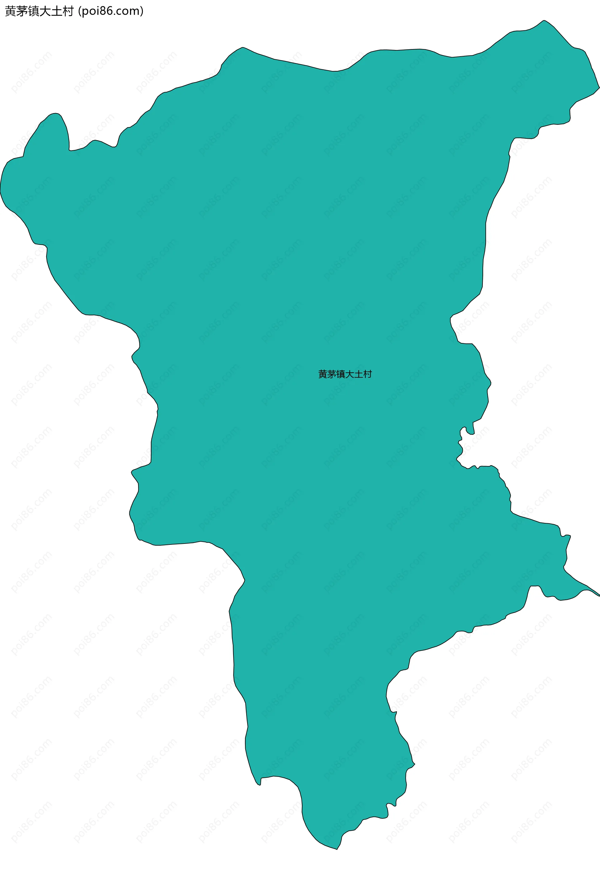 黄茅镇大土村边界地图