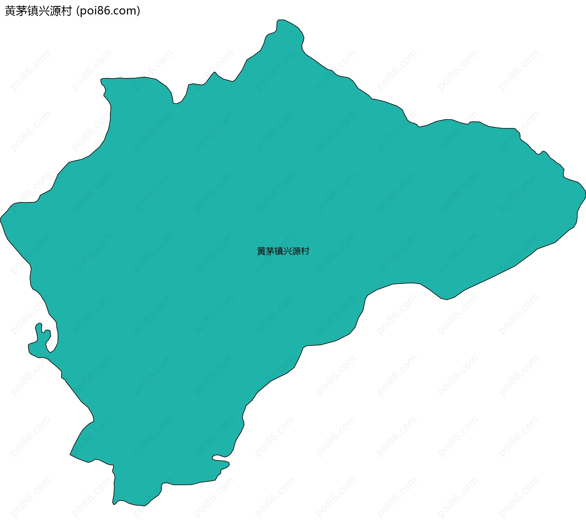 黄茅镇兴源村边界地图