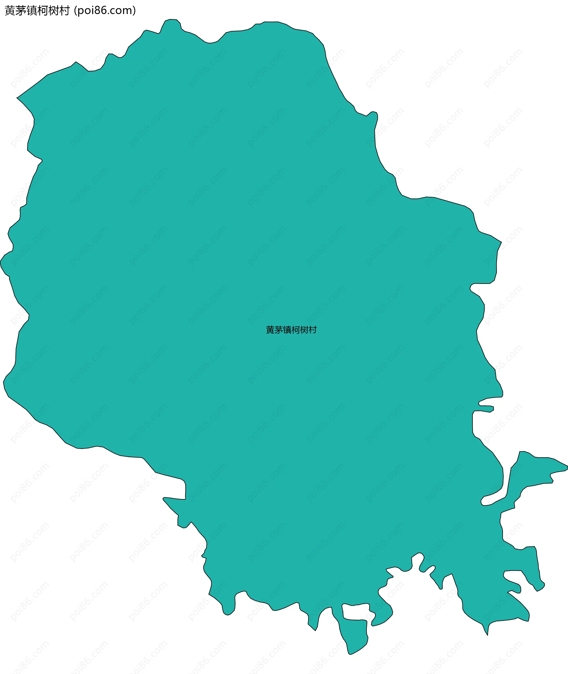 黄茅镇柯树村边界地图