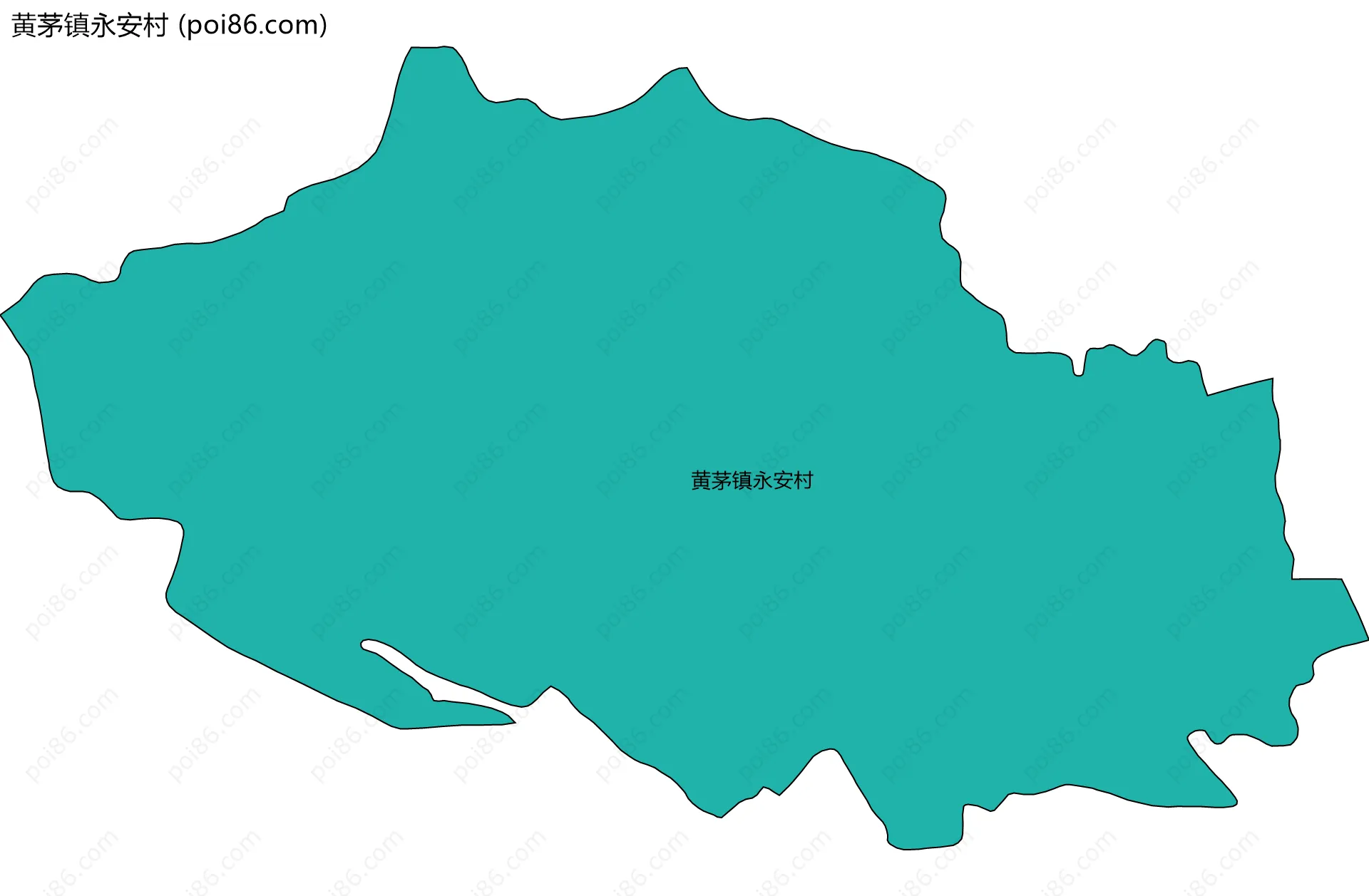 黄茅镇永安村边界地图