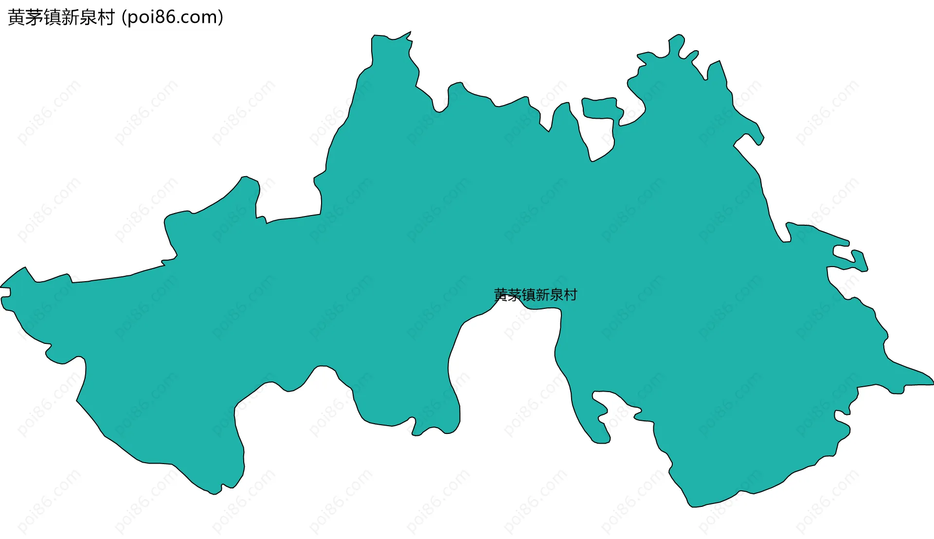 黄茅镇新泉村边界地图
