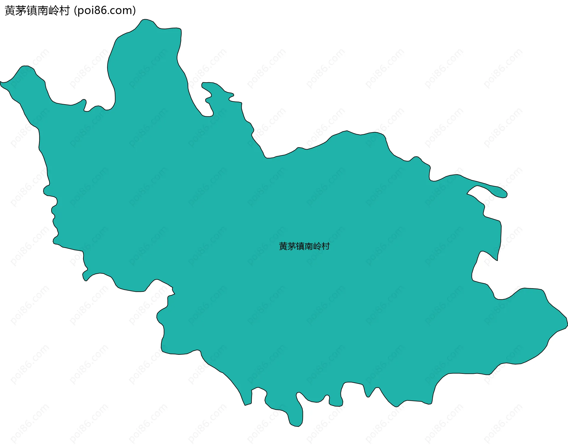 黄茅镇南岭村边界地图