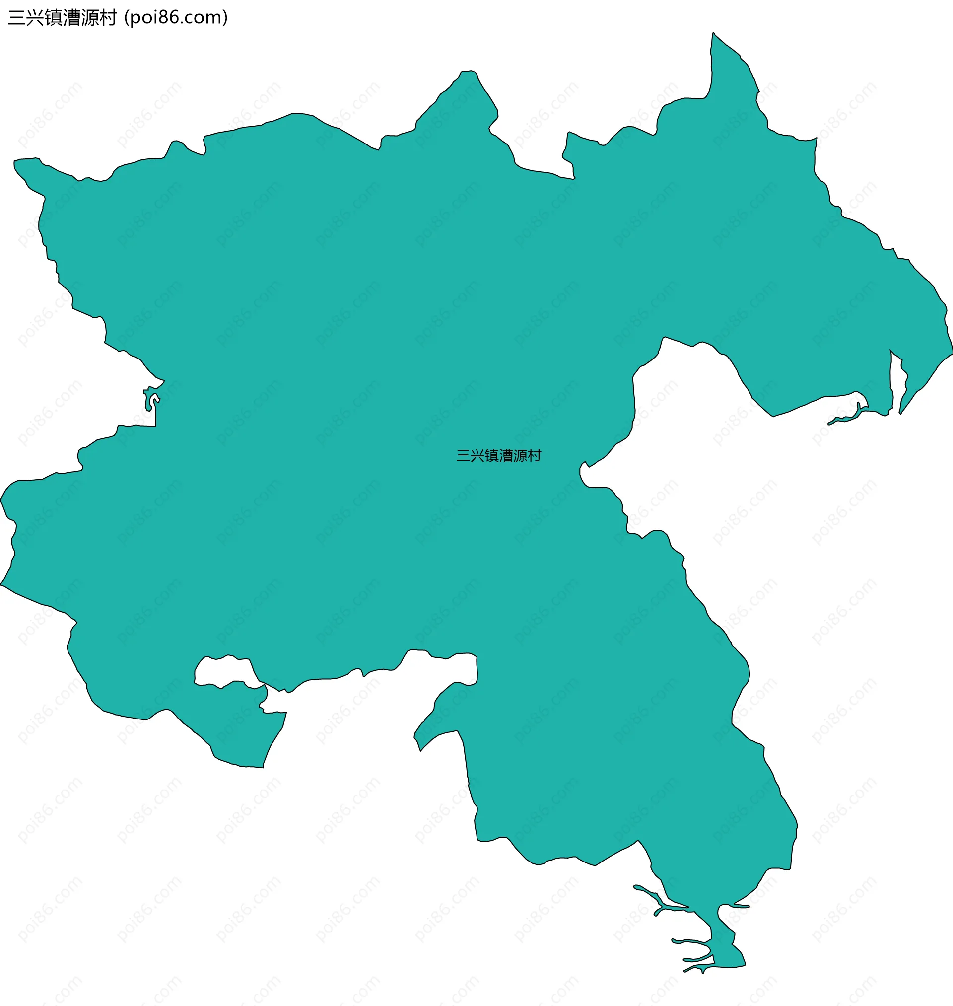 三兴镇漕源村边界地图