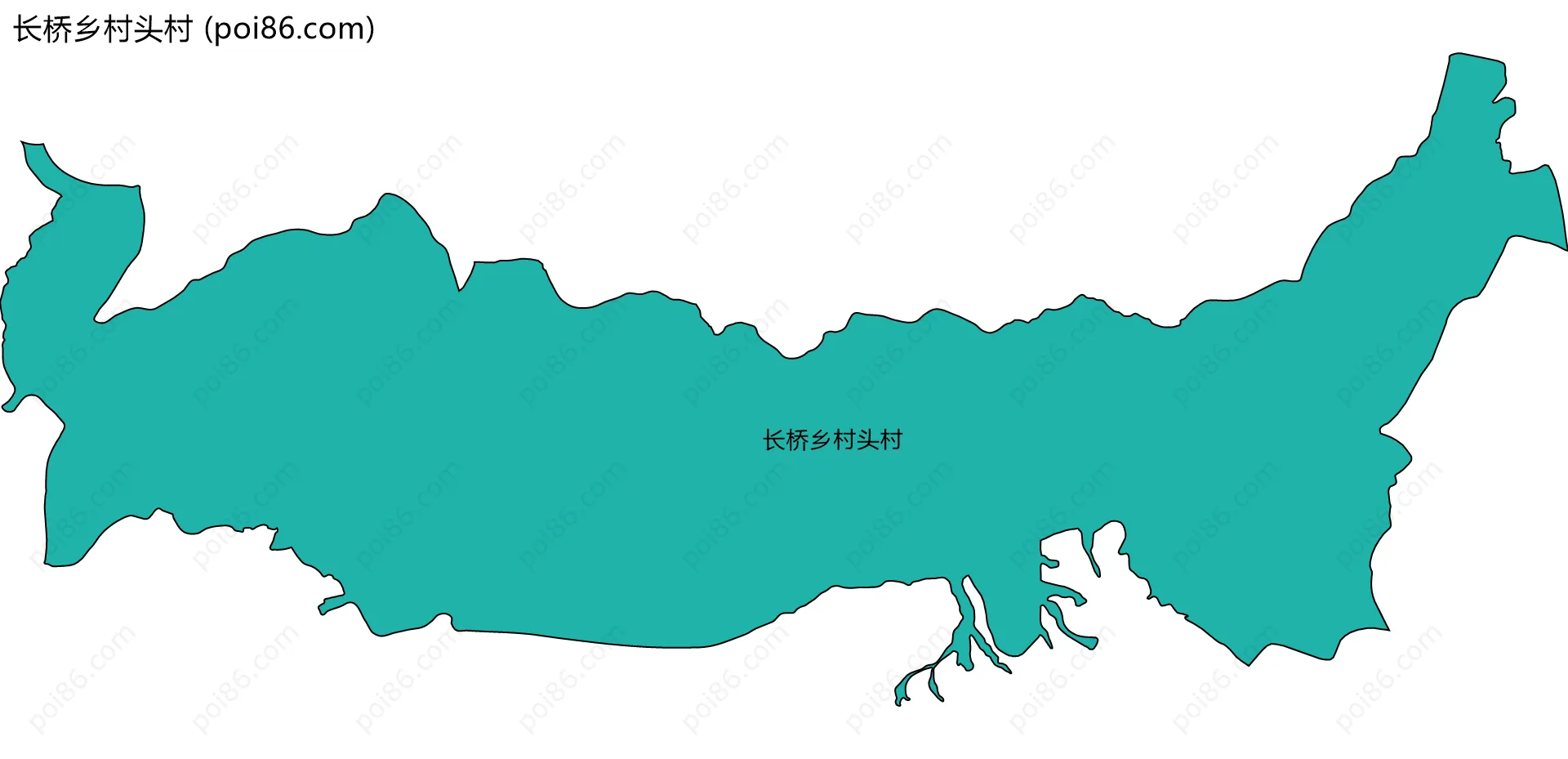 长桥乡村头村边界地图