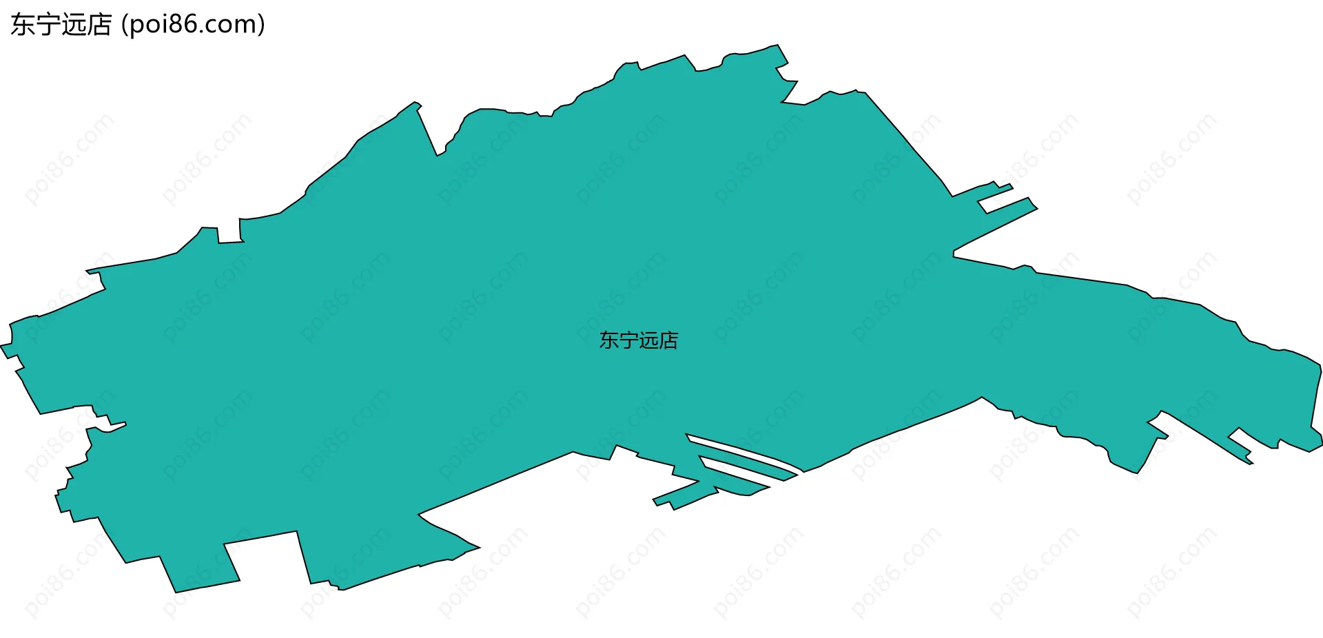 东宁远店边界地图