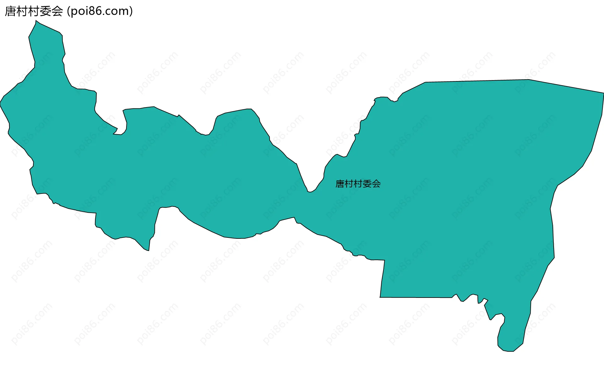 唐村村委会边界地图