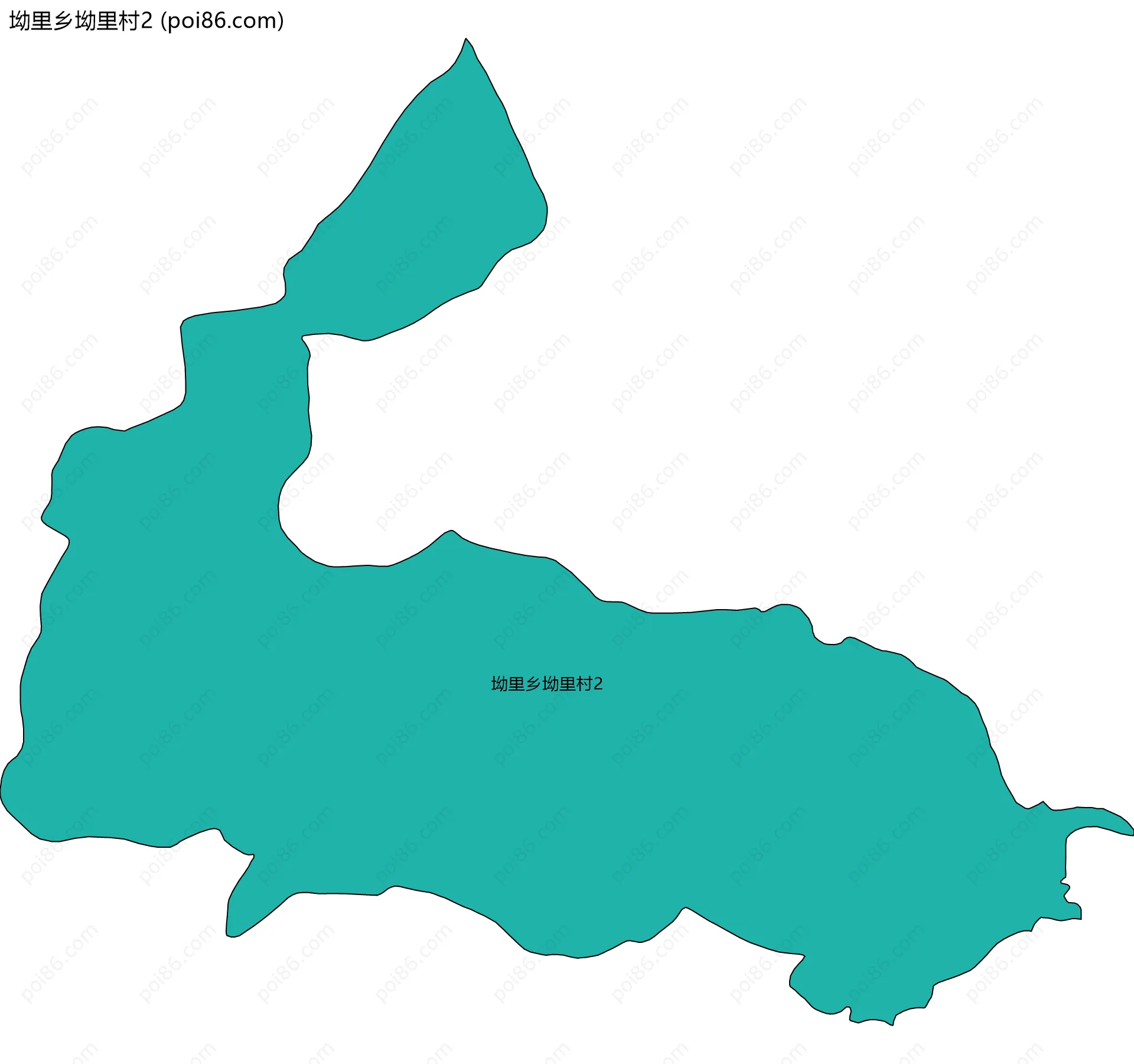 坳里乡坳里村2边界地图