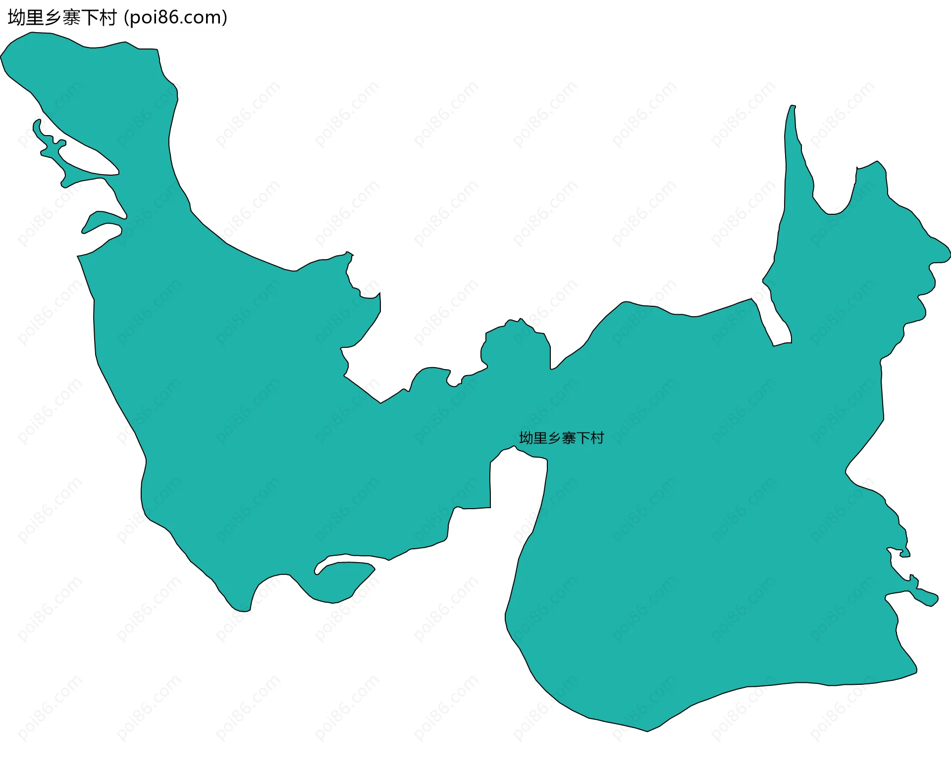 坳里乡寨下村边界地图
