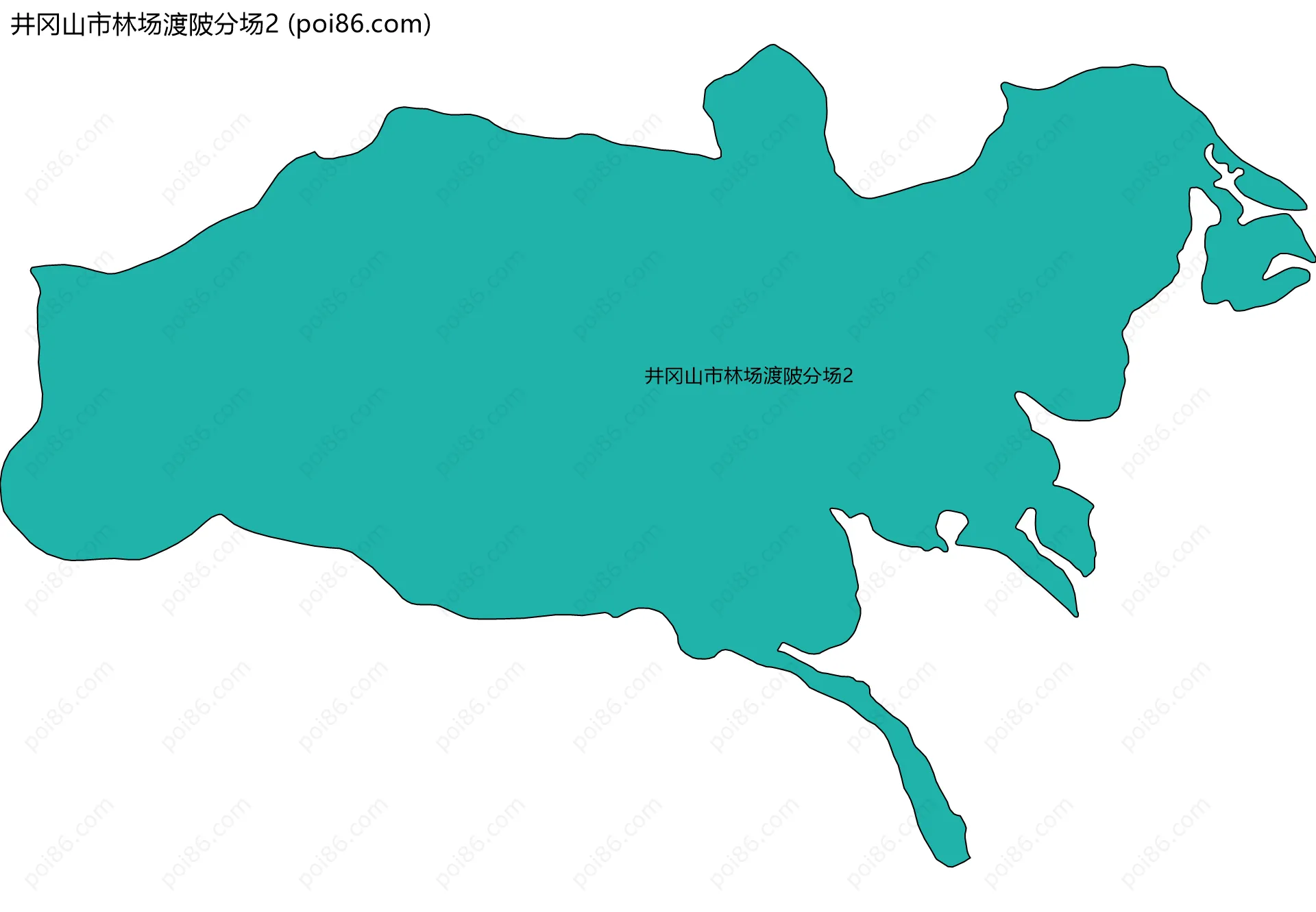 井冈山市林场渡陂分场2边界地图