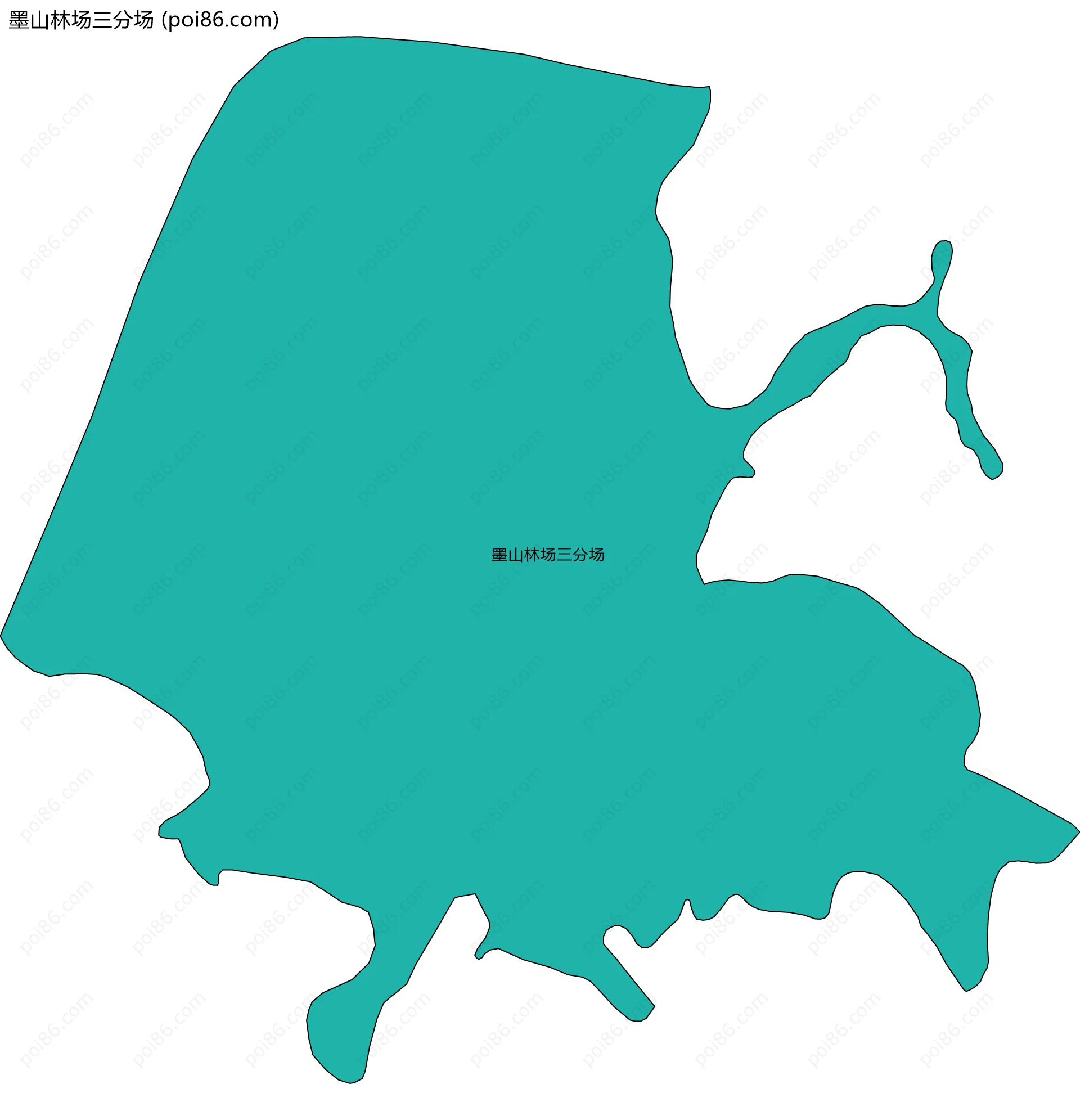 墨山林场三分场边界地图