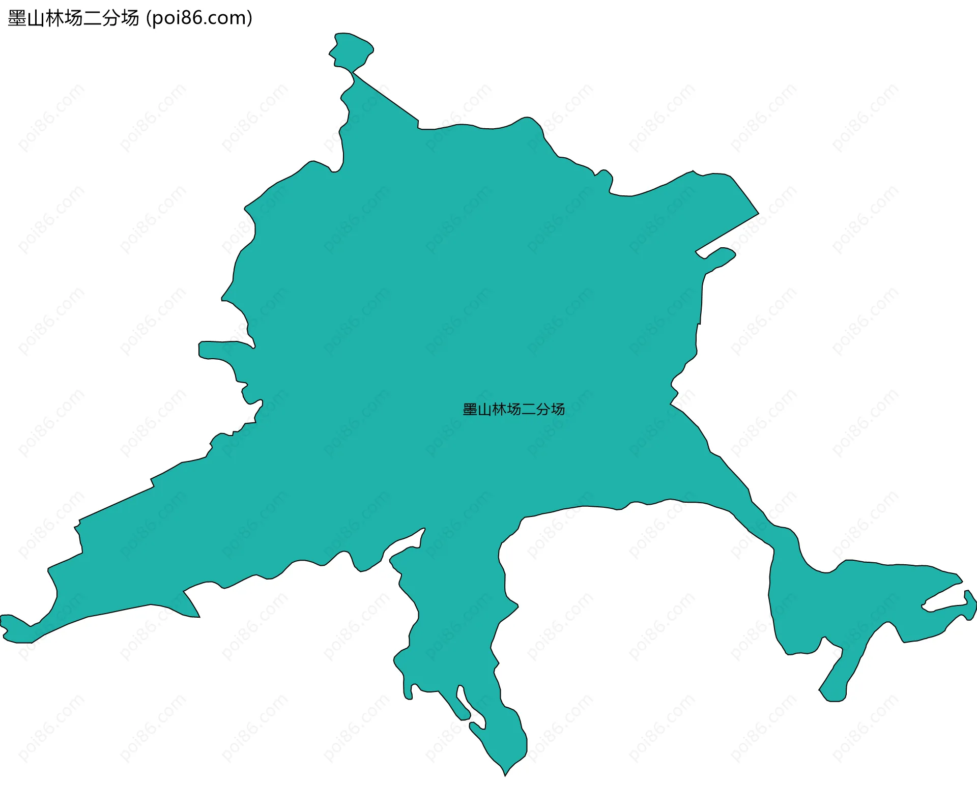 墨山林场二分场边界地图